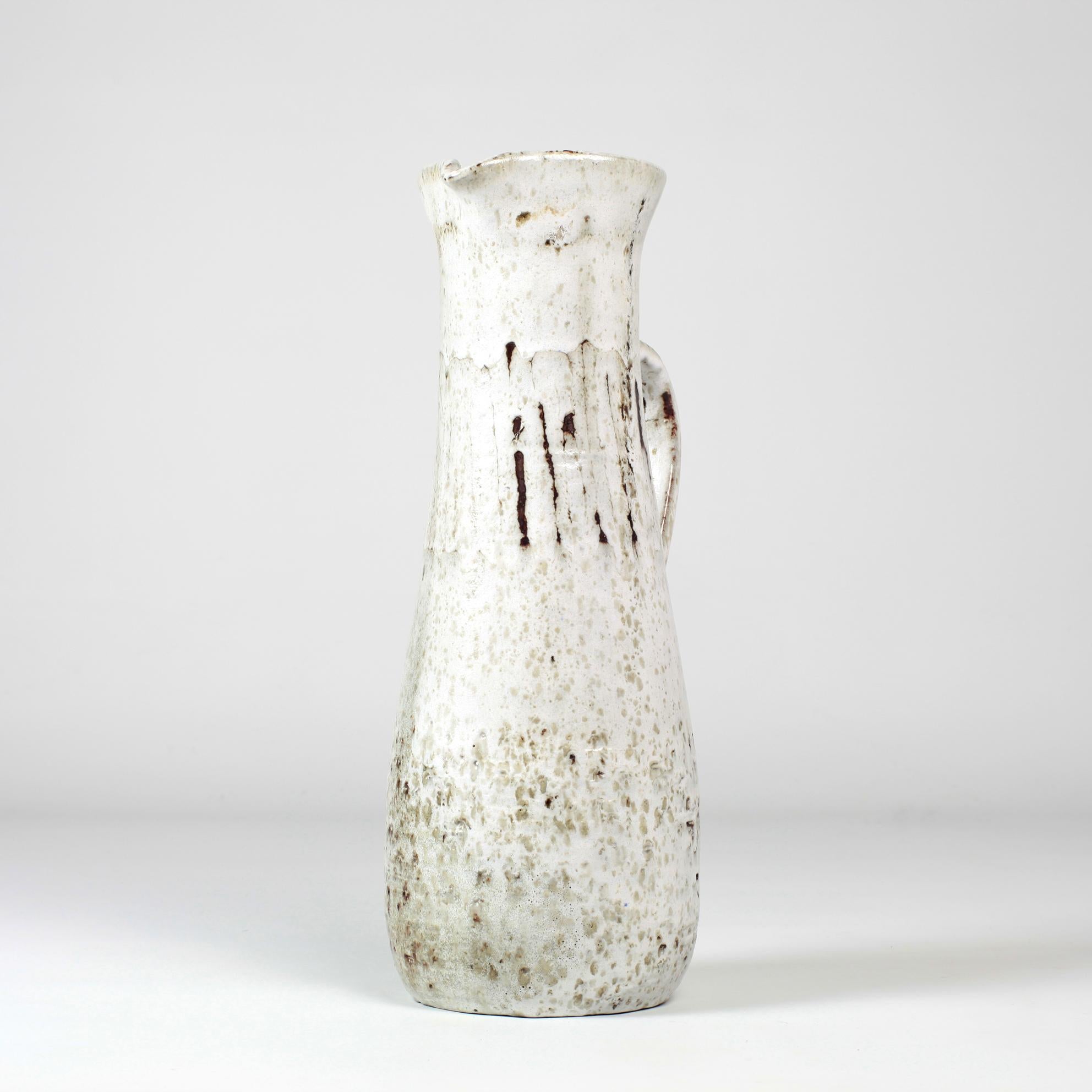 Mid-Century Modern Jean Rivier Glazed Ceramic Pichet Vallauris, France, 1960 For Sale