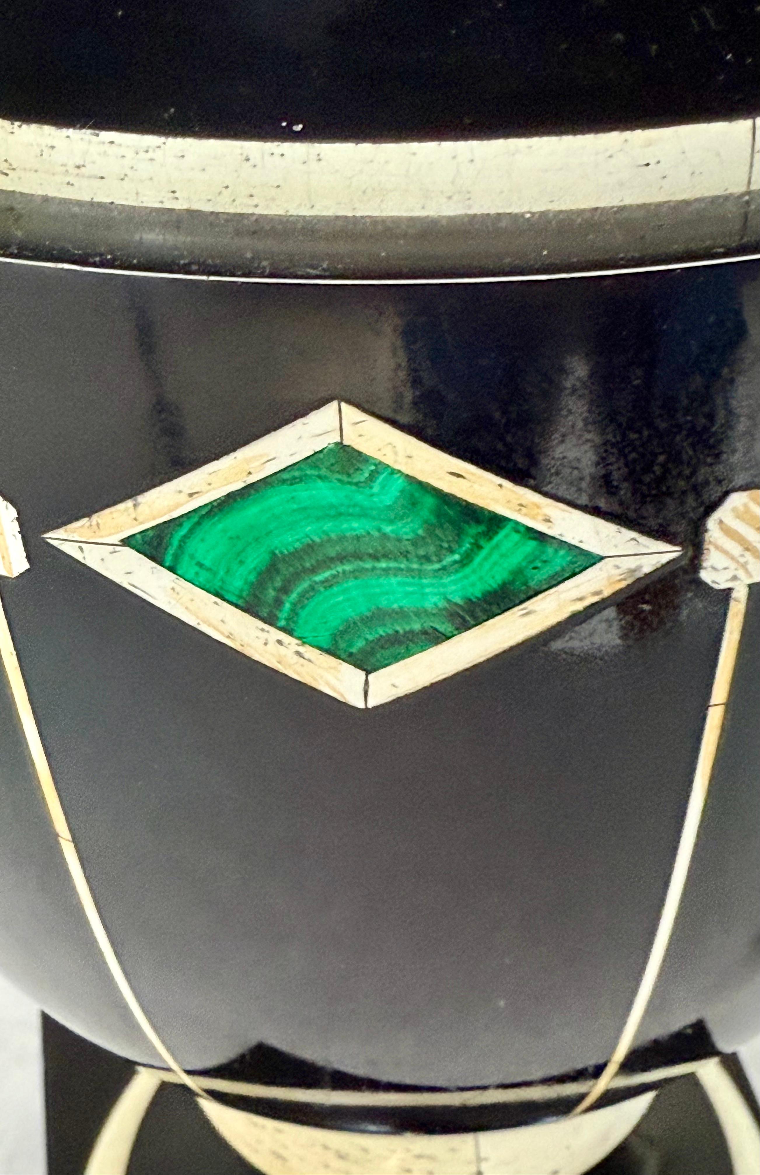 Lámpara Jean Roger de pintura de imitación con inserciones de piedra dura, años 70 en venta 7