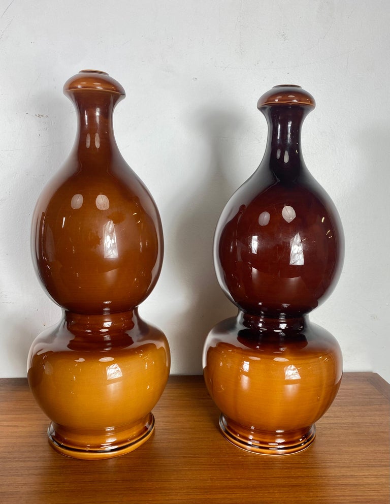 Ceramic Jean Roger for Paul Jones Modernist Table Lamps For Sale
