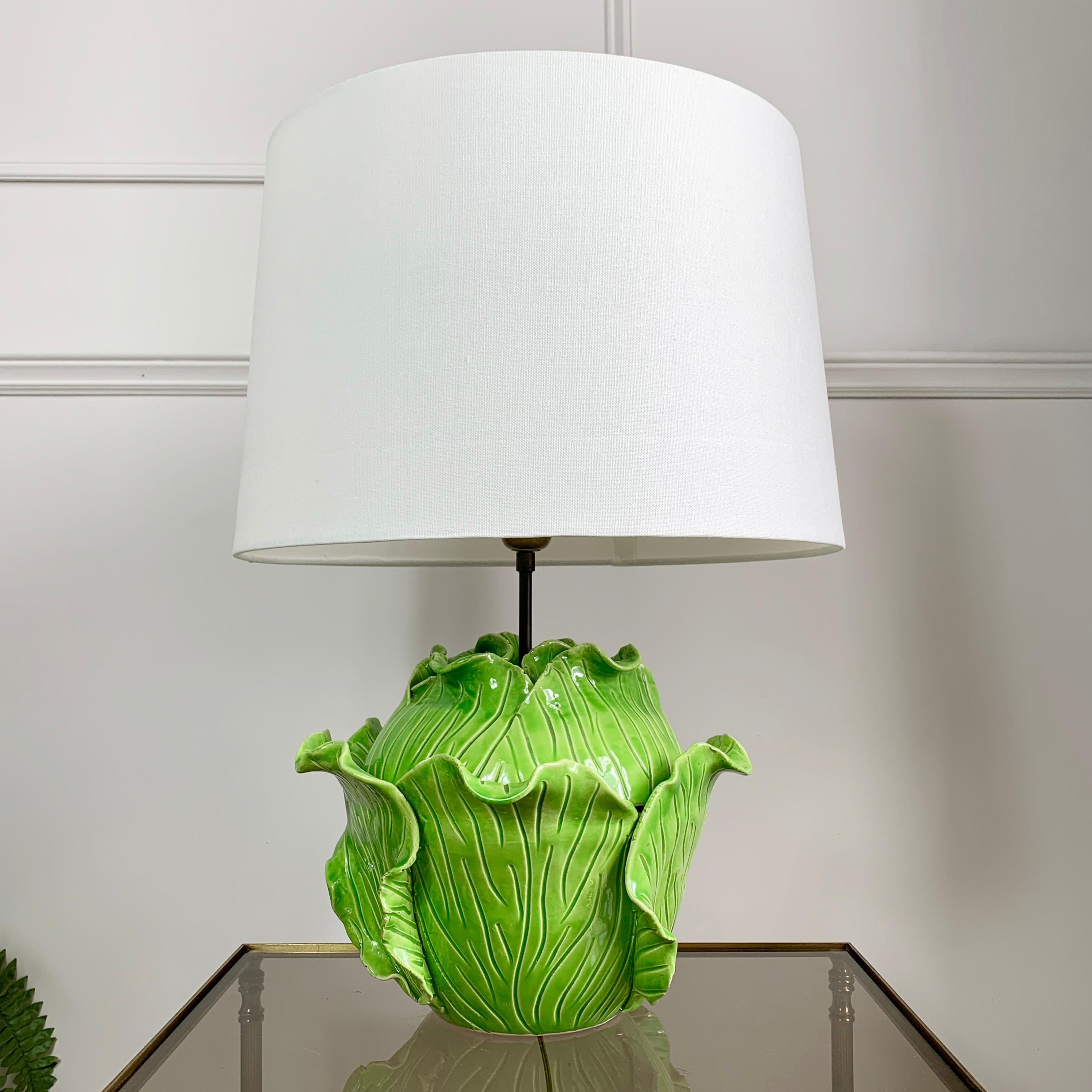 white cabbage lamp