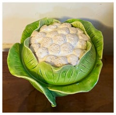 Roger Jean, Paris, zuppiera in porcellana per cavoli e cavolfiori o scatola anni '60