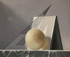 Natura morta con quadrato di Jean Rolle - Olio su tela 50x61 cm