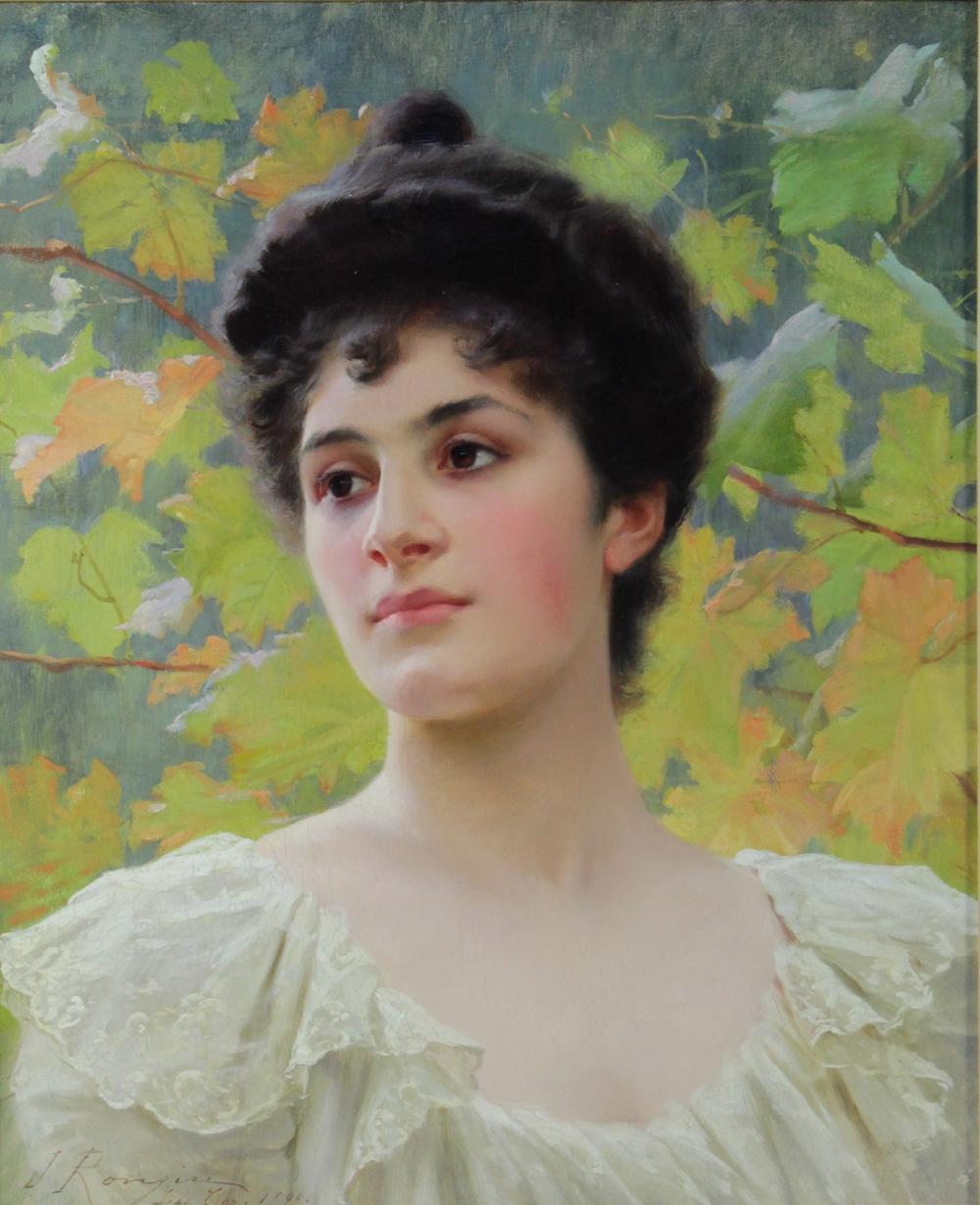 lady in clam painting