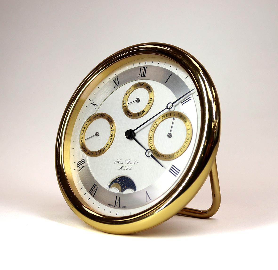 Mid-Century Modern Jean Roulet Desk Clock