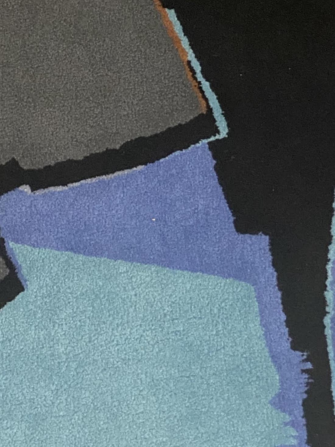 Jean Rouzaud  Hand Tufted  Wool Carpet  by Tisca  France  1980s 1
