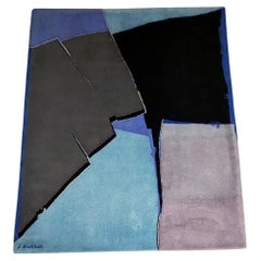 Jean Rouzaud  Hand Tufted  Wool Carpet  by Tisca  France  1980s