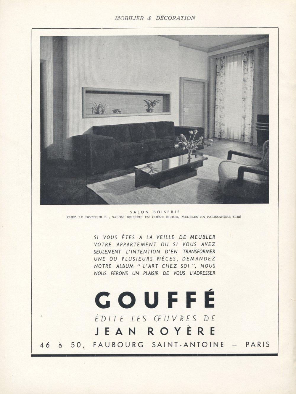 Couchtisch von Jean Royere (Mitte des 20. Jahrhunderts) im Angebot