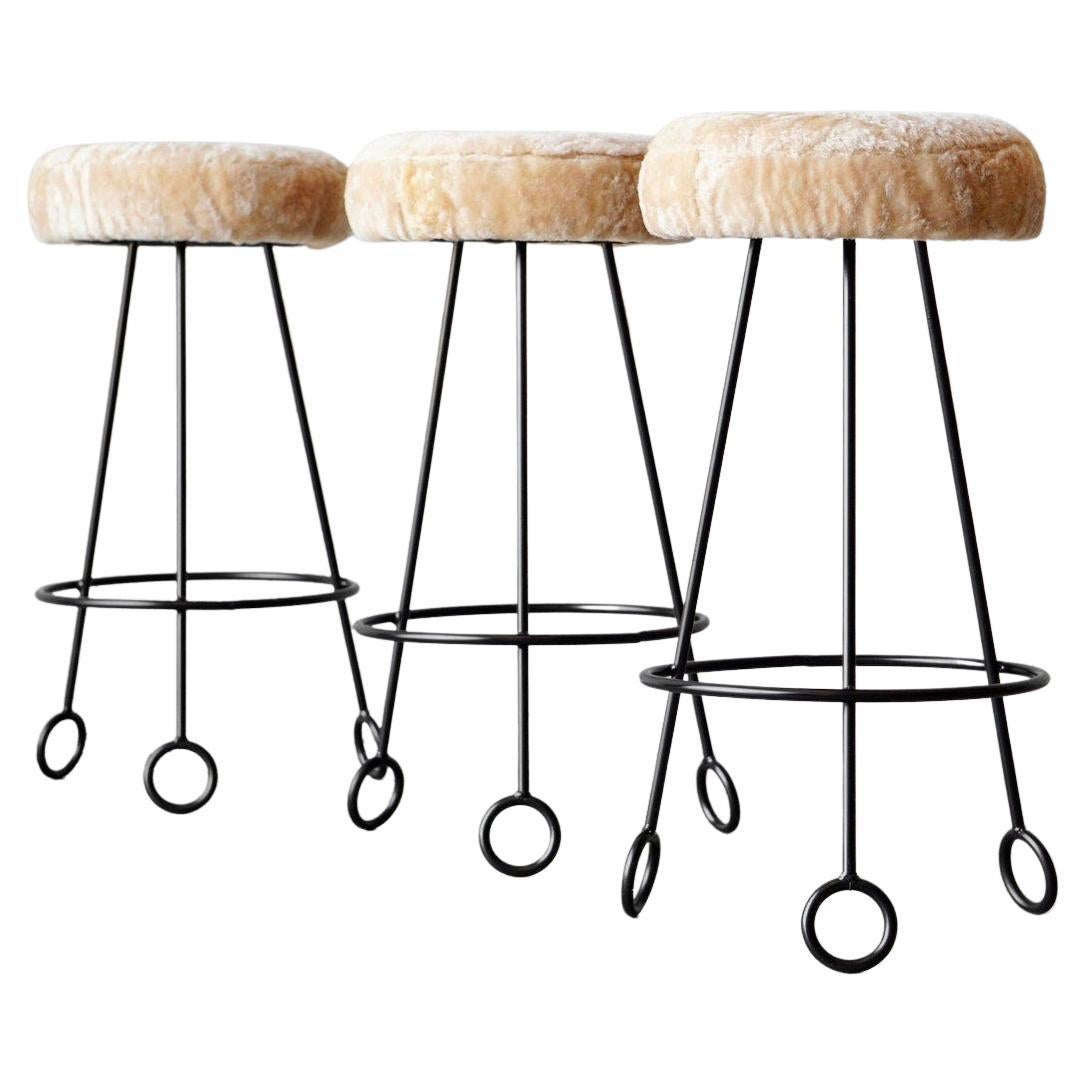 Jean Royère Attributed Yoyo Stools at 1stDibs