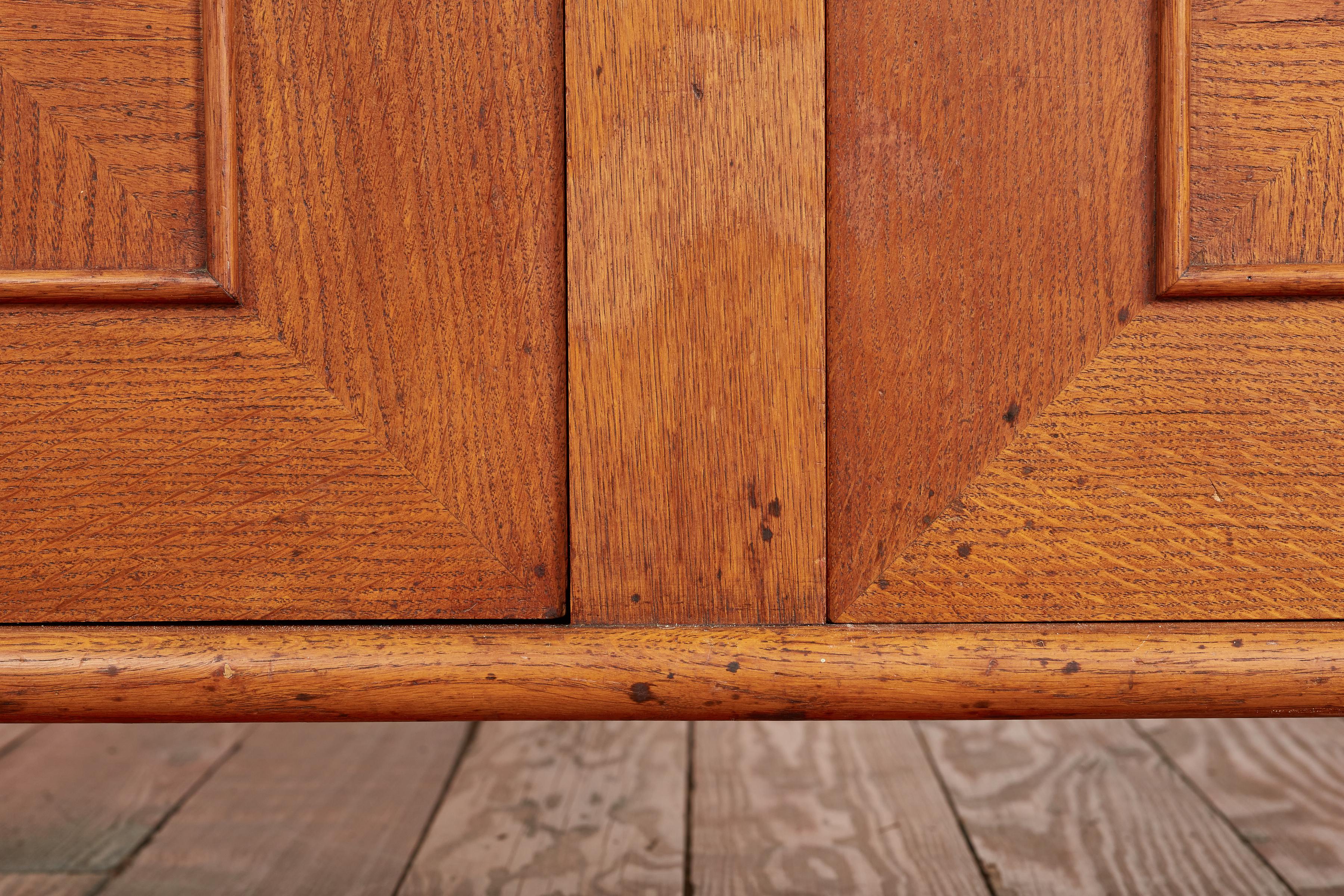1940's French Oak Cabinet For Sale 9