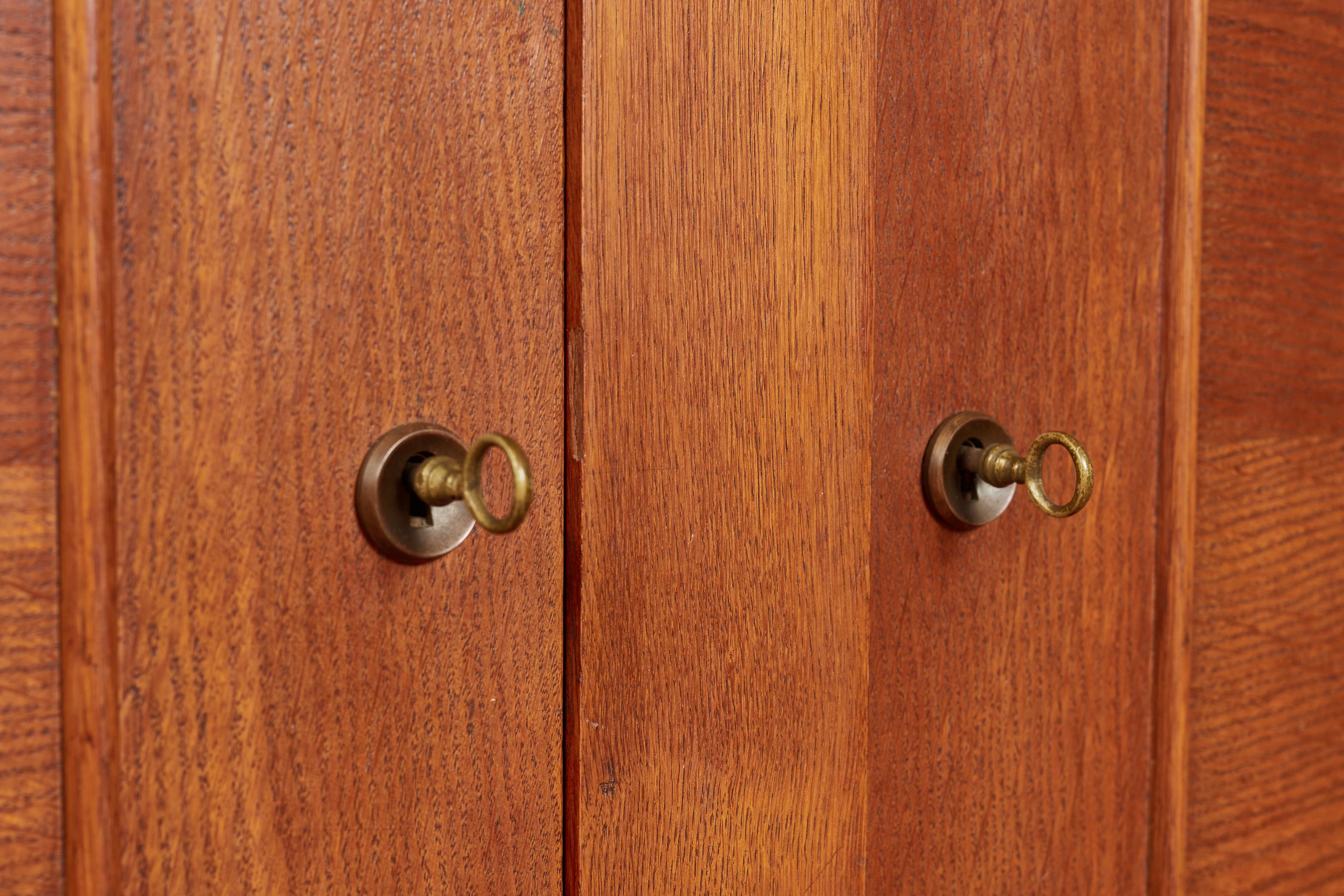 1940's French Oak Cabinet For Sale 10