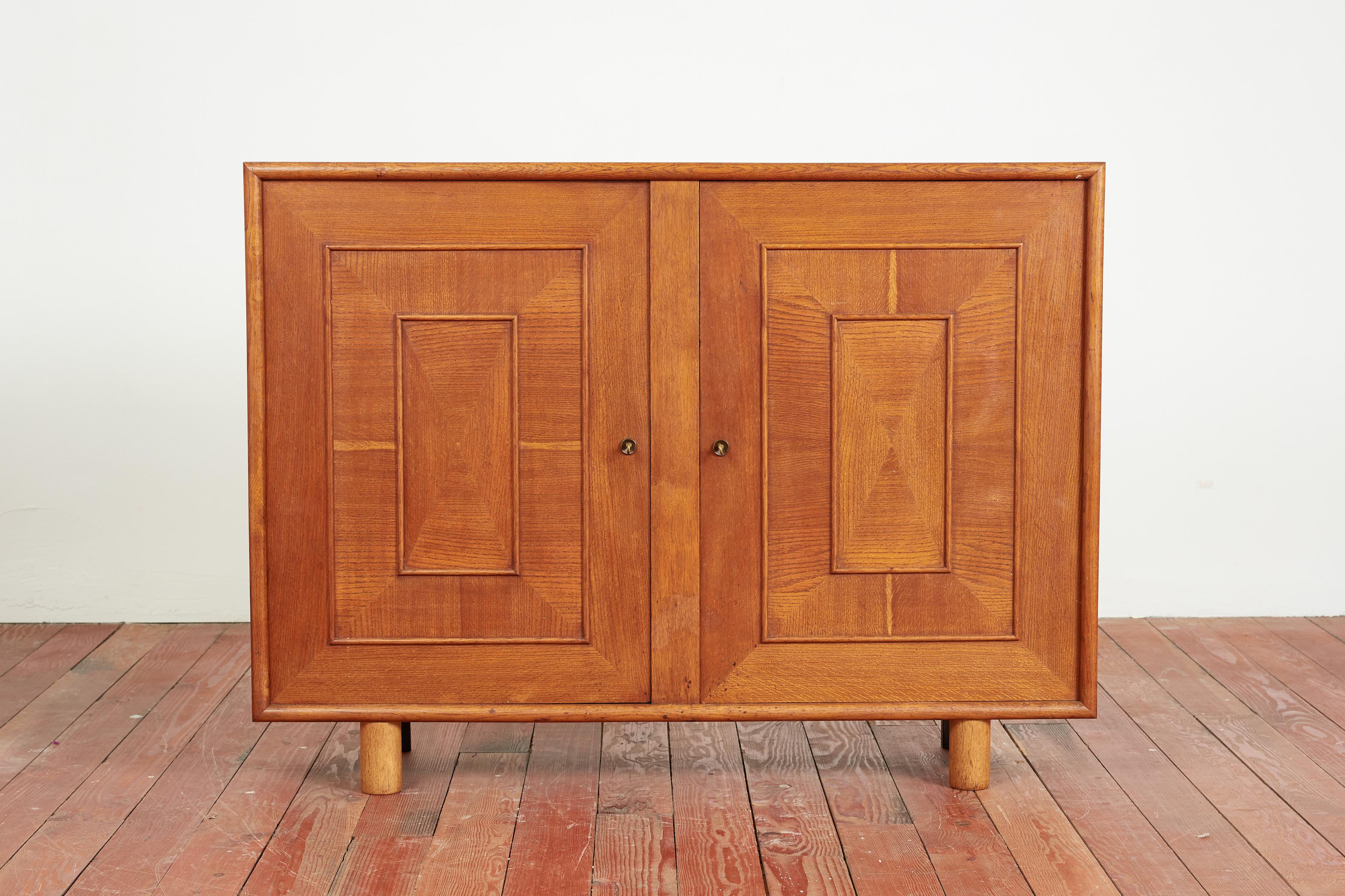 1940's French Oak Cabinet In Good Condition For Sale In Beverly Hills, CA