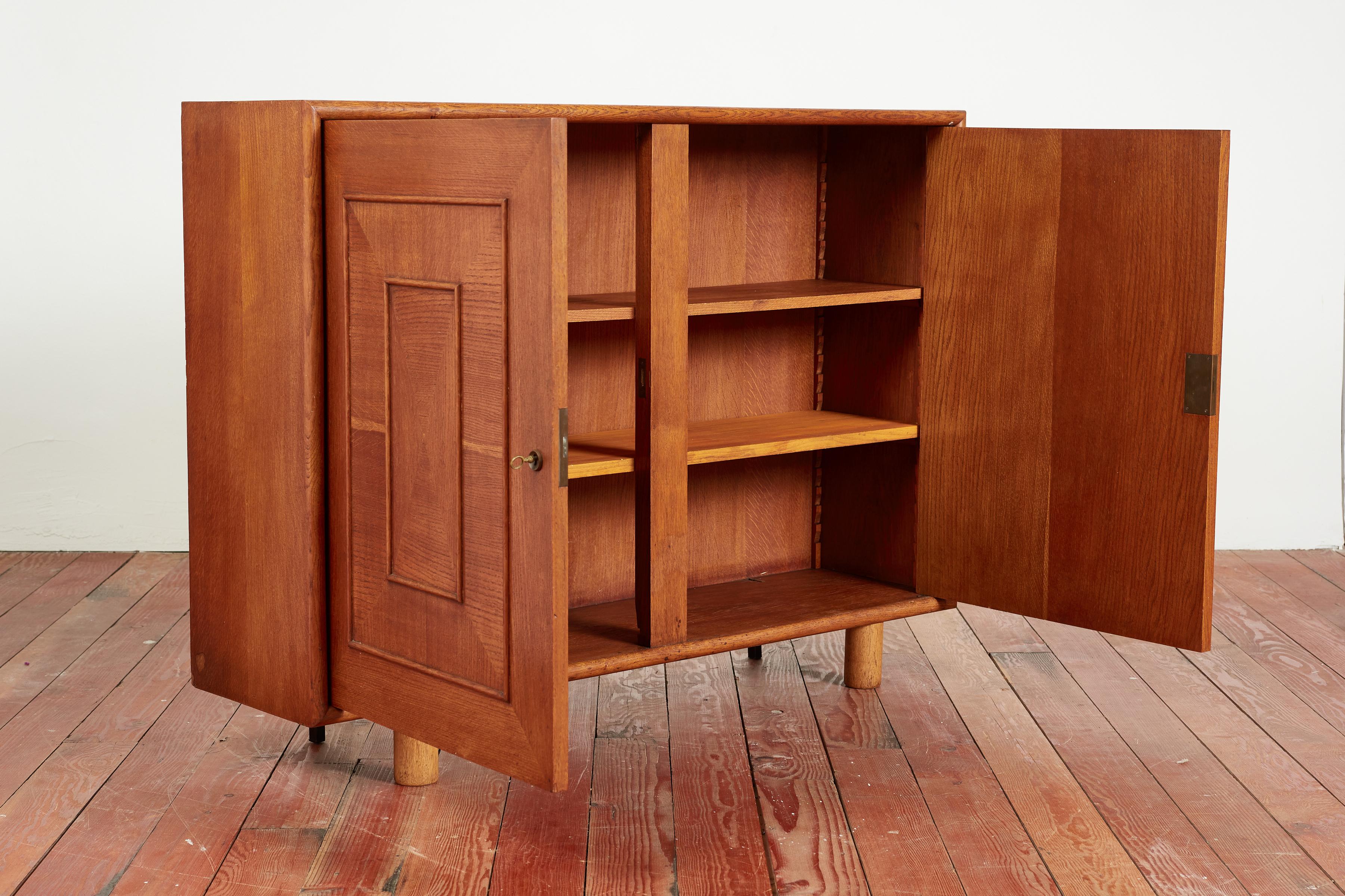 Mid-20th Century 1940's French Oak Cabinet For Sale
