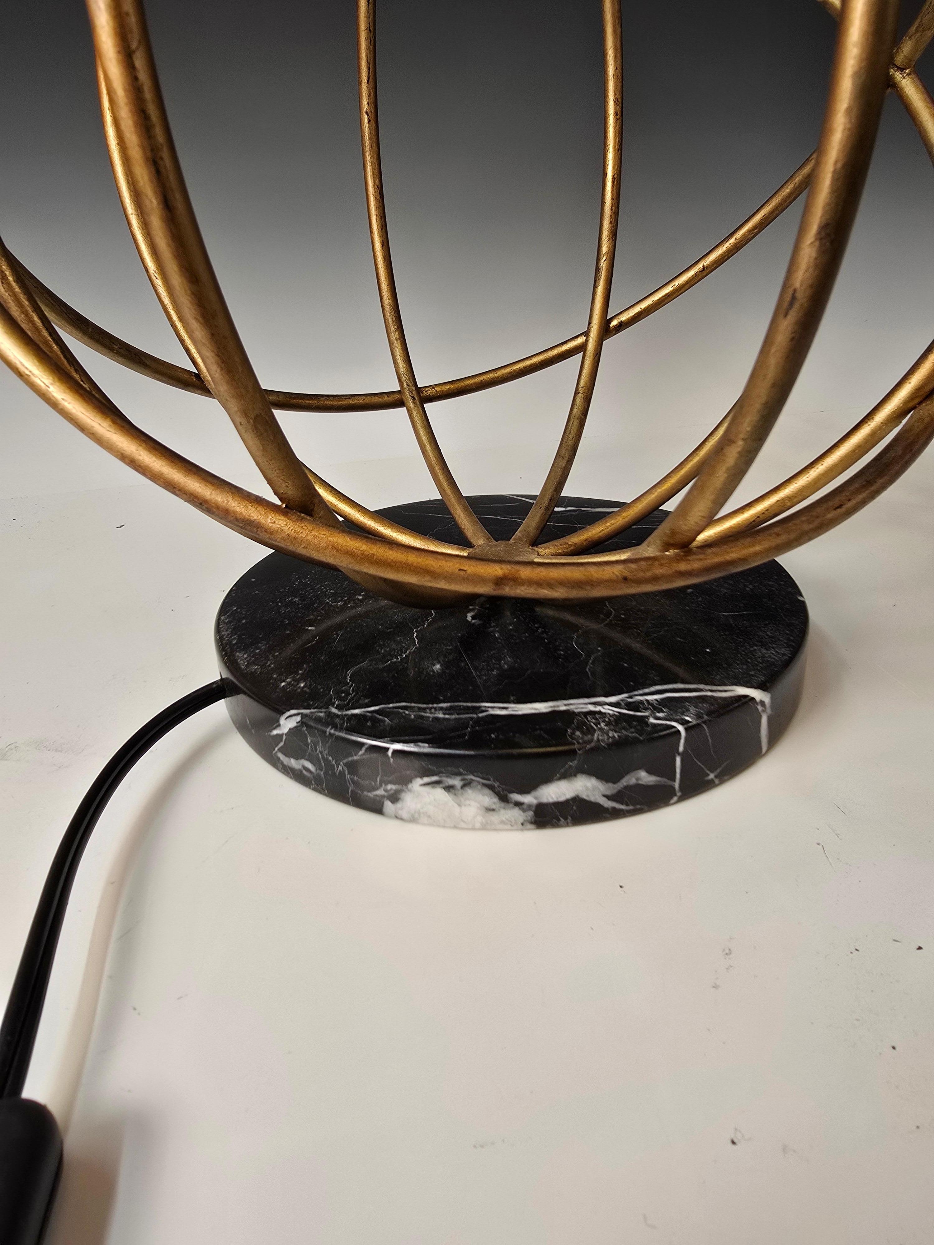 French Modern Style Gilt Iron Table Lamp For Sale 2