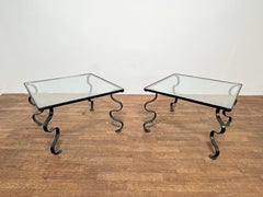Jean Royere Style Ondulation End Tables Circa 1940s