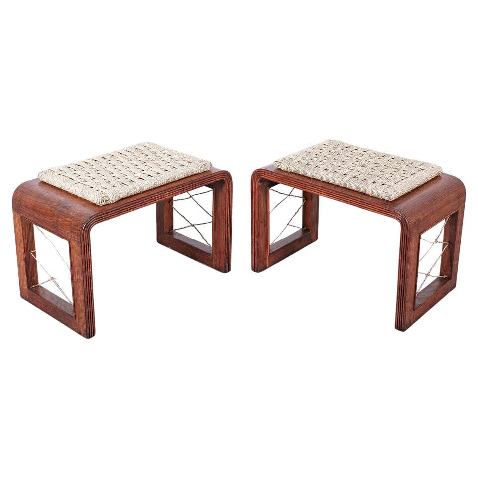 Contemporary Hand-Built Rope Stool For Sale at 1stDibs