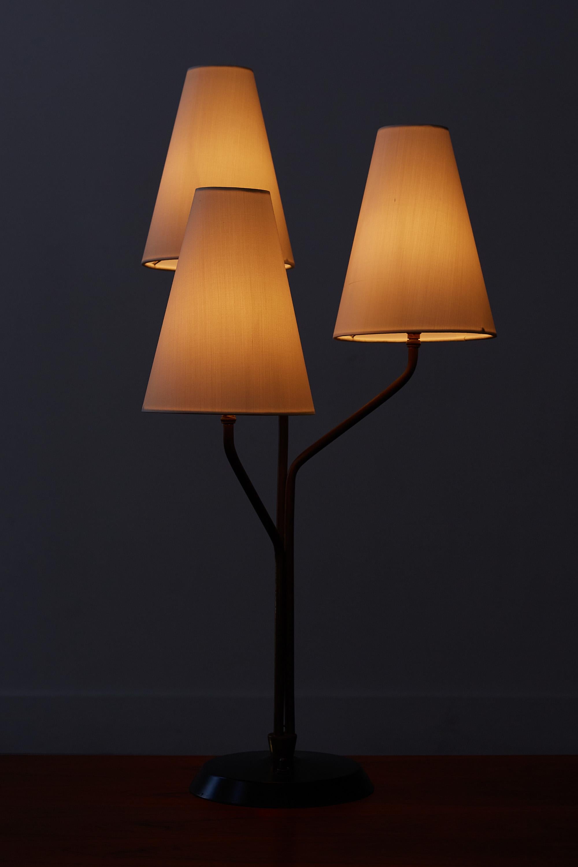 Jean Royère Style Tri-Shade Table Lamp 5