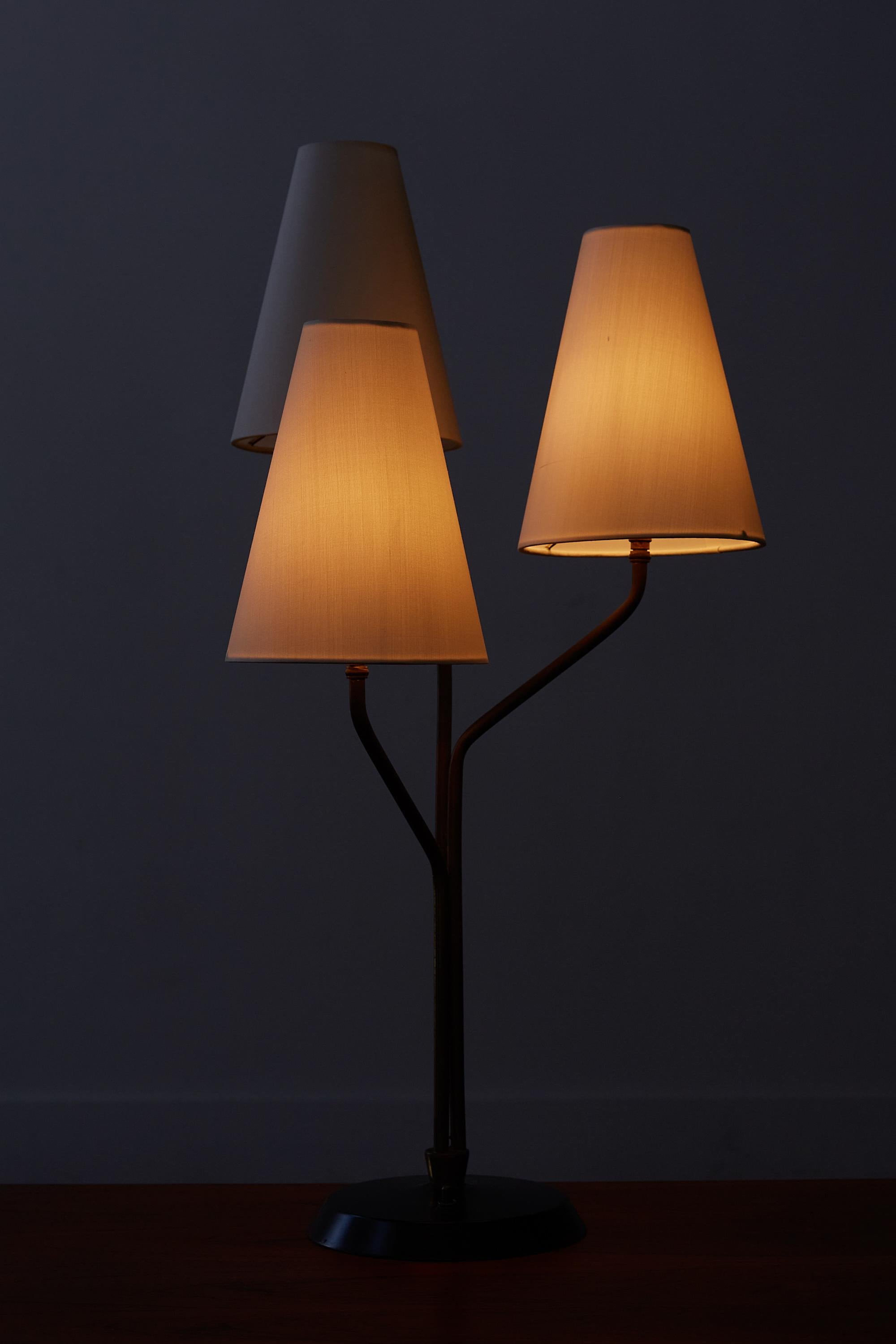 Jean Royère Style Tri-Shade Table Lamp 4