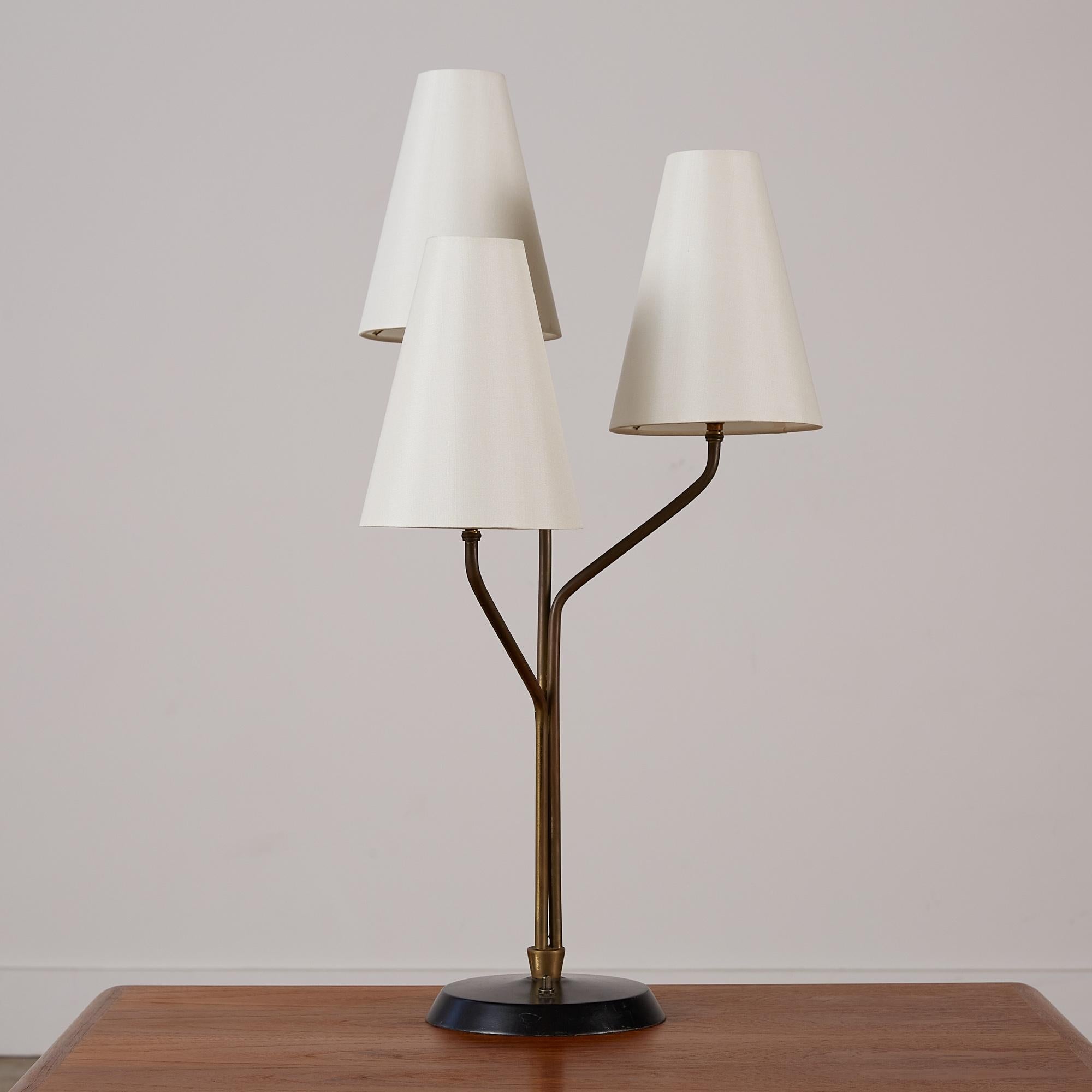 Modern Jean Roy�ère Style Tri-Shade Table Lamp