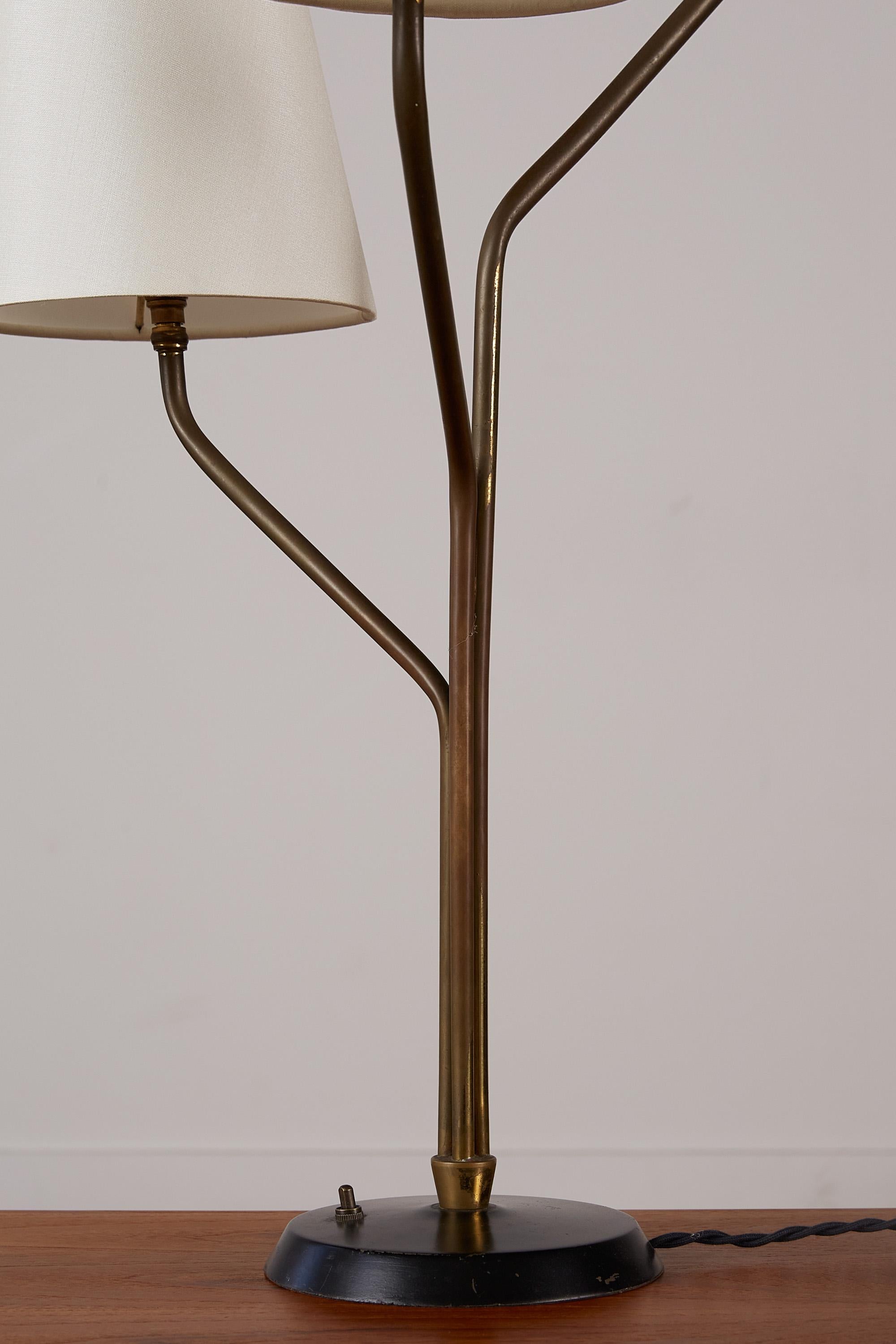 Jean Royère Style Tri-Shade Table Lamp 2