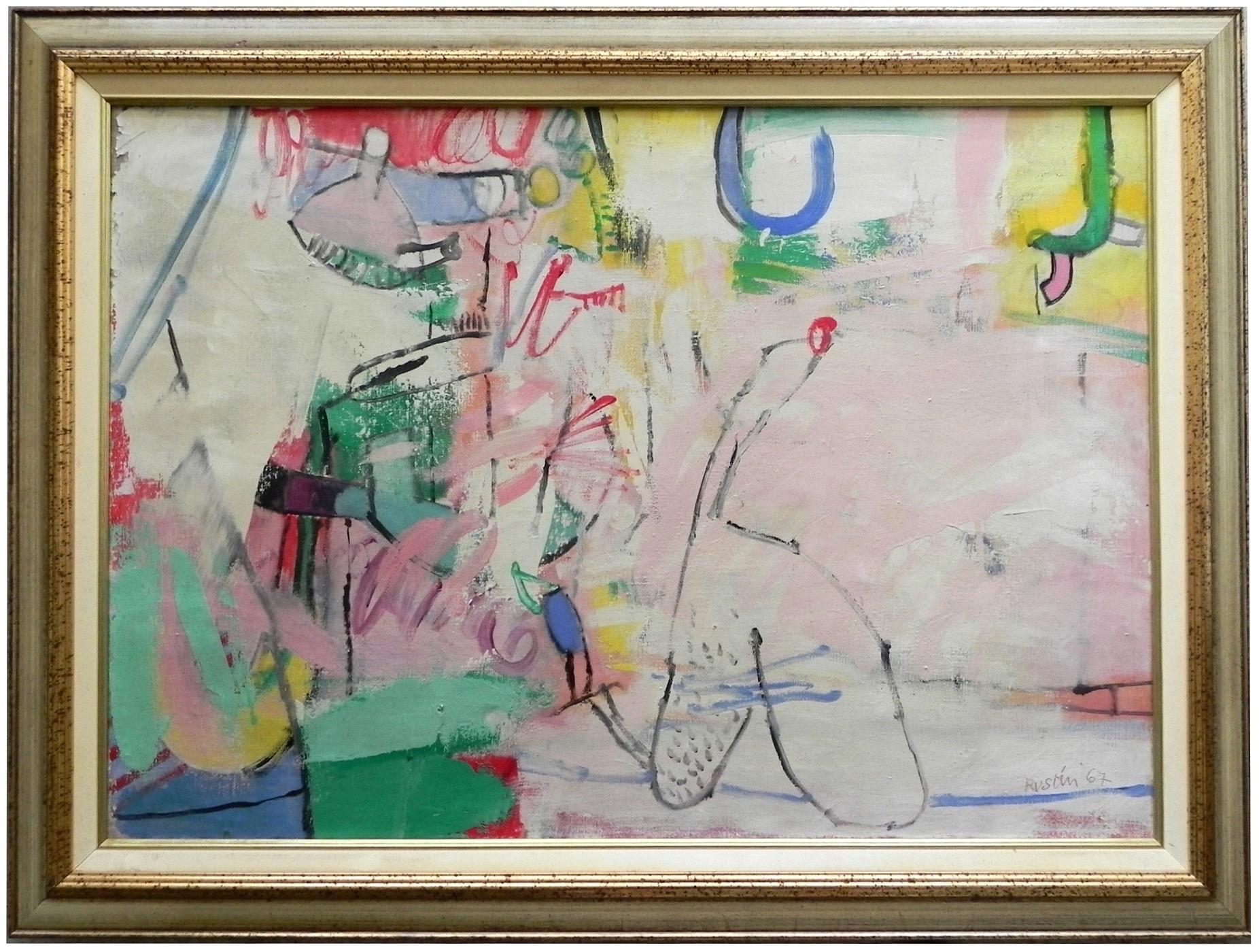 Jean Rustin Large Lyrical French Contemporary Post War Abstract Oil Painting Jean Rustin at