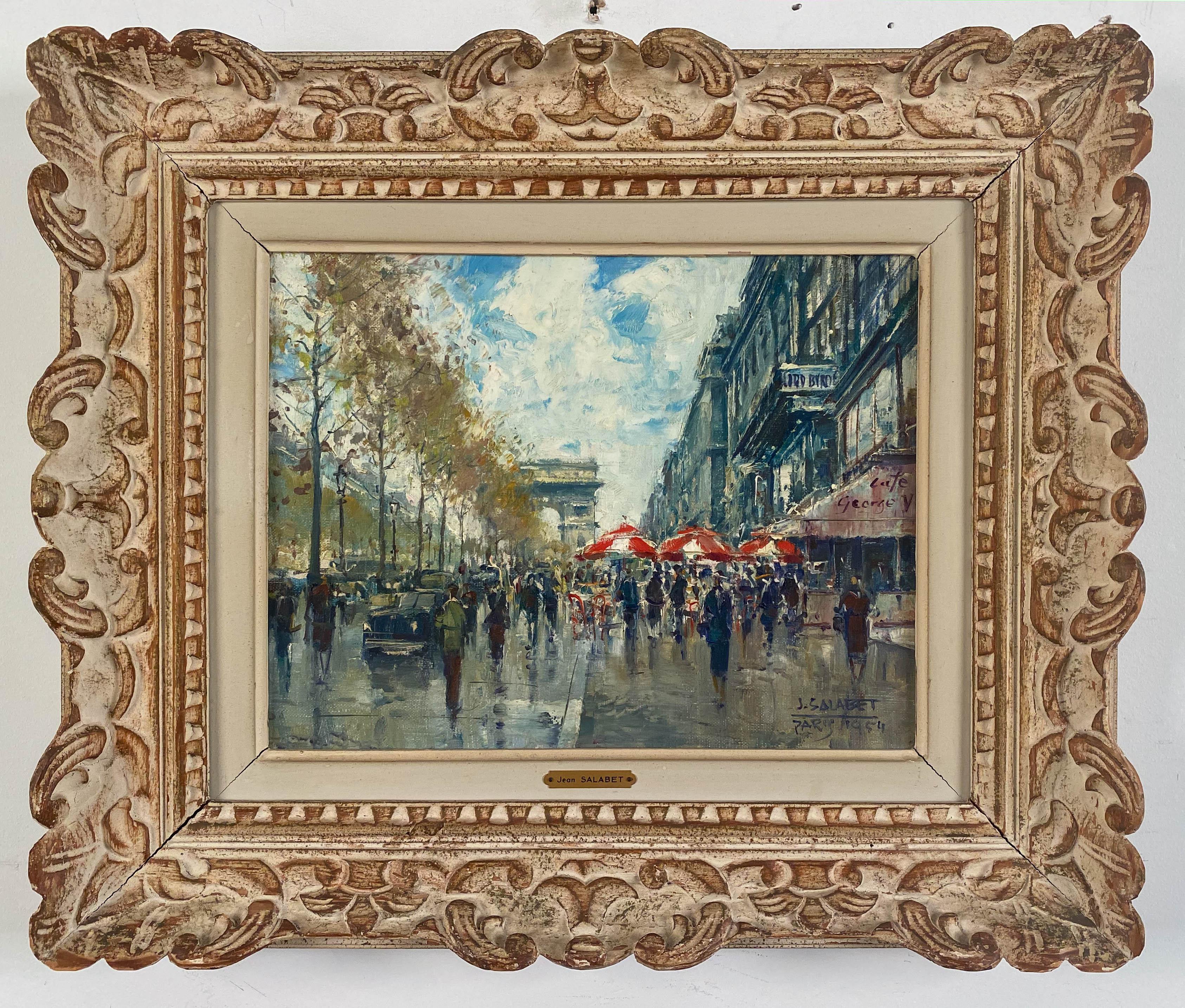 Jean Salabet Landscape Painting - Champs Elysees, Paris