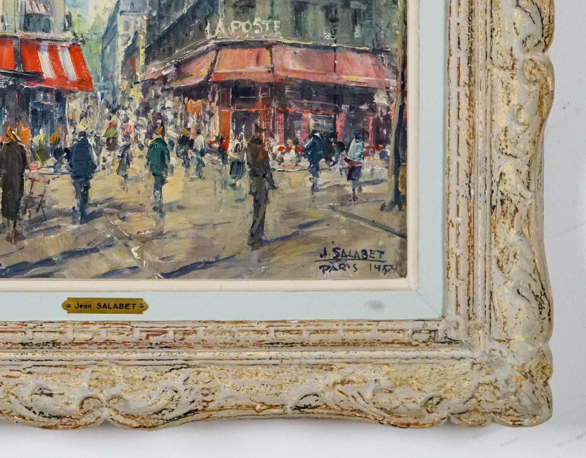 Jean Salabet
Français, 20ème siècle
La Poste

Jean Salabet était un peintre de l'École de Paris connu pour ses paysages urbains parisiens colorés.
Son travail est comparable à ceux de Jules Herve, Antoine Blanchard et Edouard Cortes.

Juan Bayón