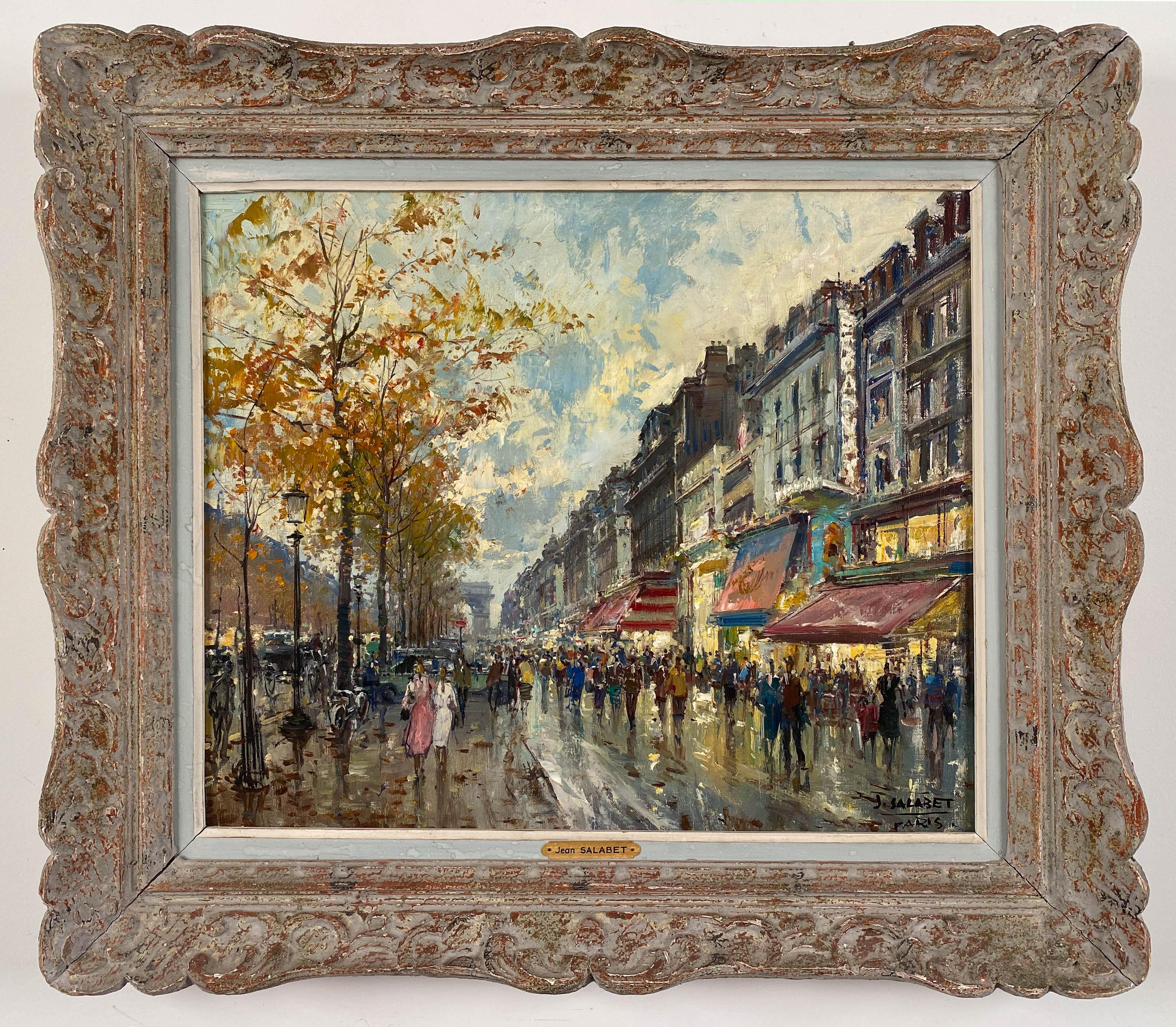 Jean Salabet Landscape Painting - Le Champs Elysee 