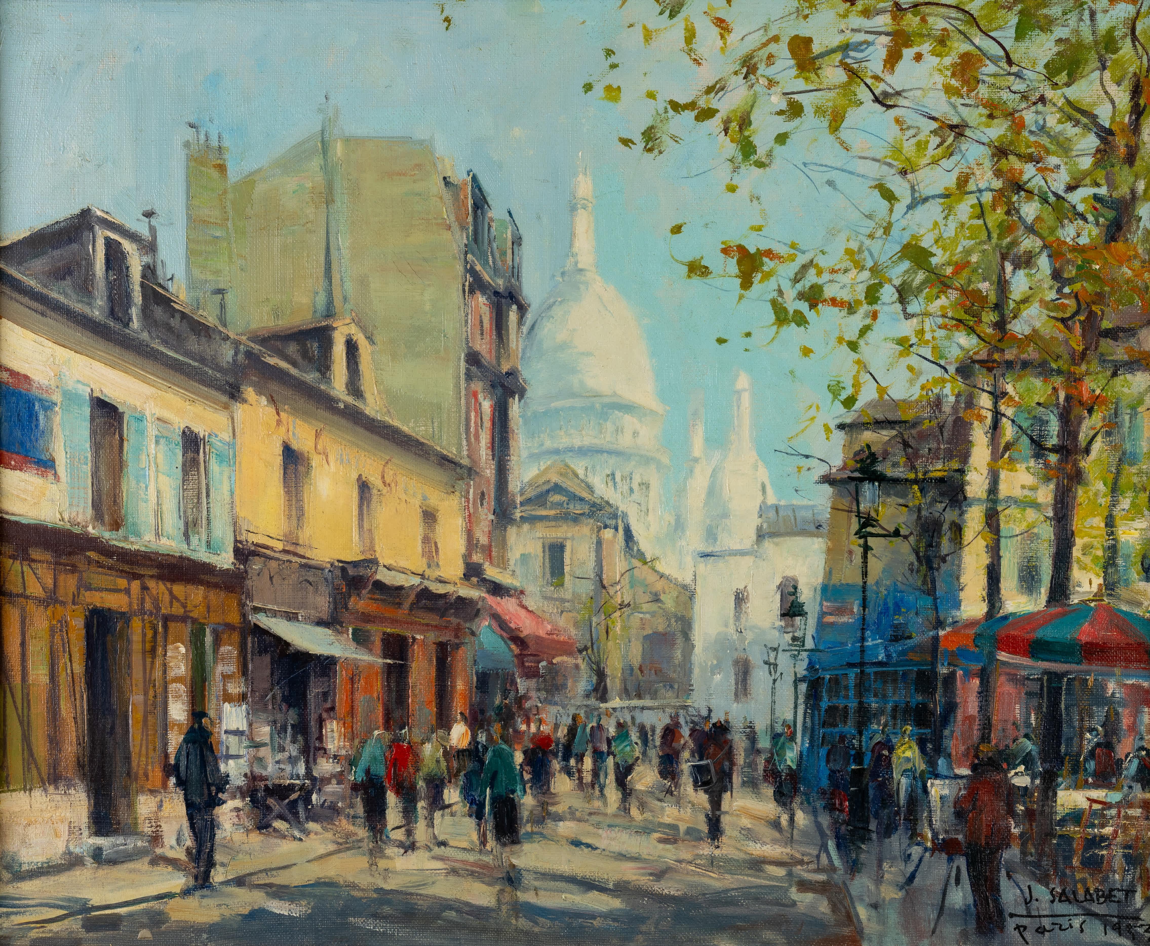 Montmartre, París - Painting Impresionista de Jean Salabet