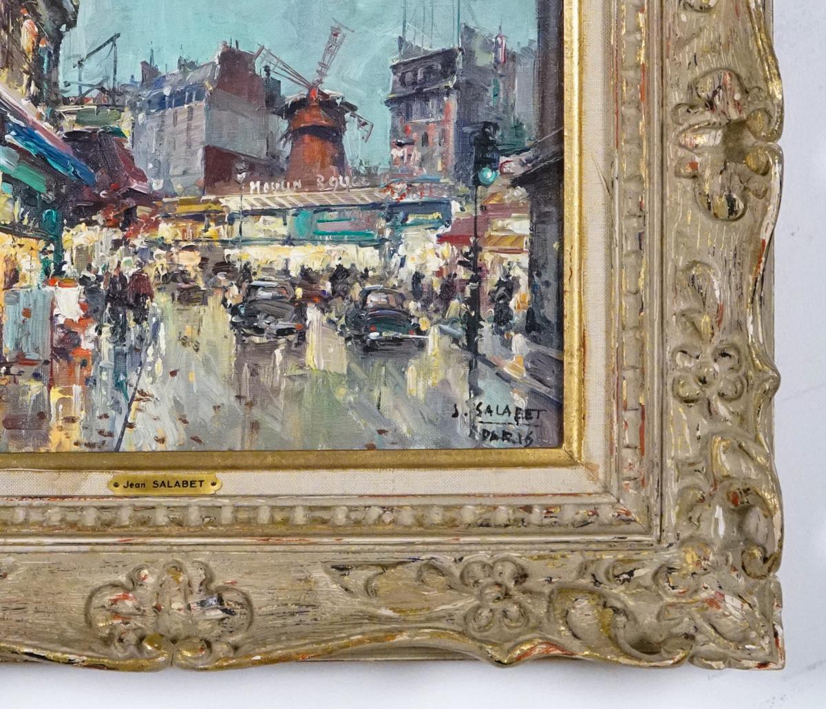 Moulin Rouge, Paris (Post-Impressionismus), Painting, von Jean Salabet