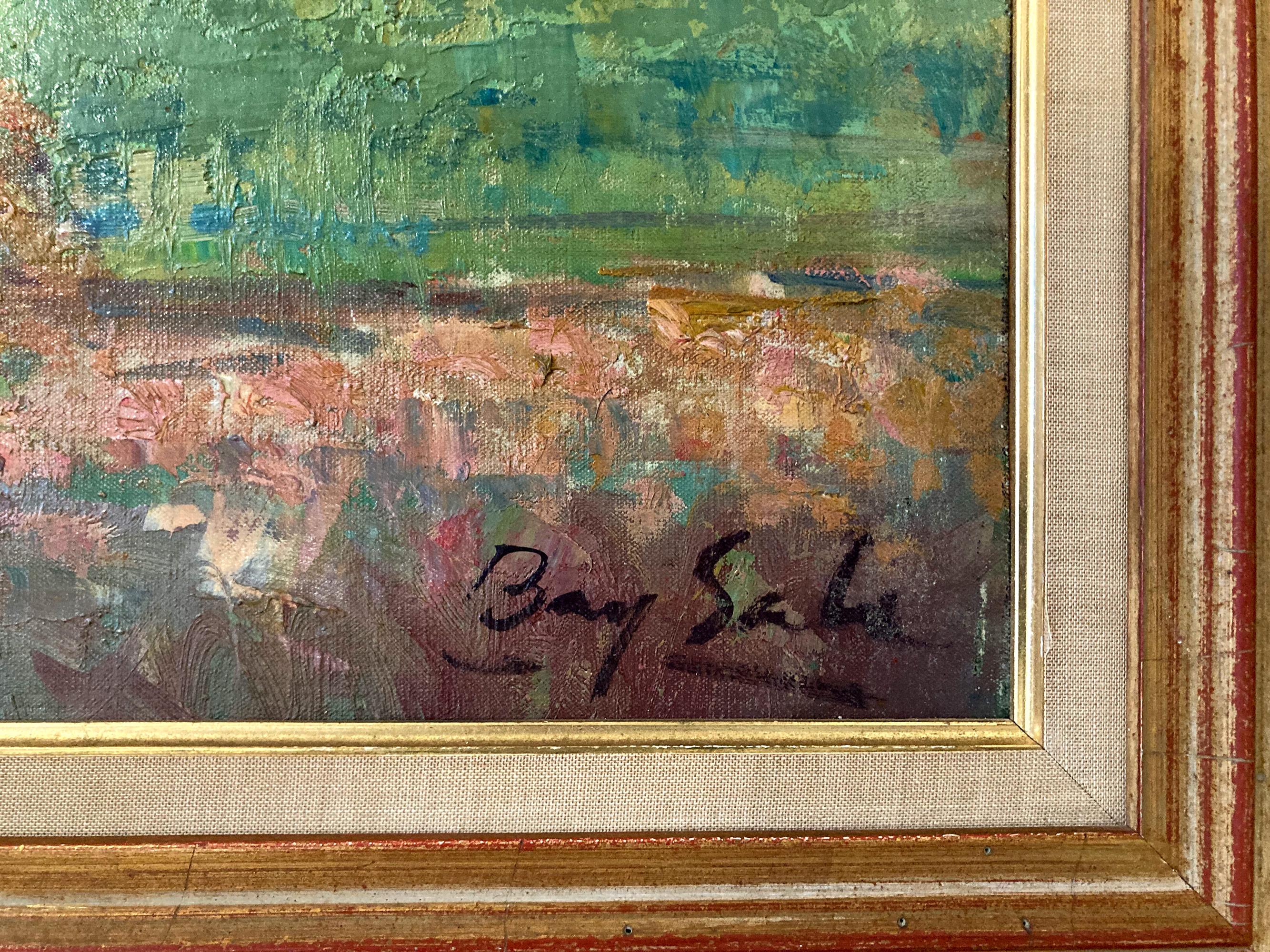 Peinture impressionniste à l'huile sur toile 