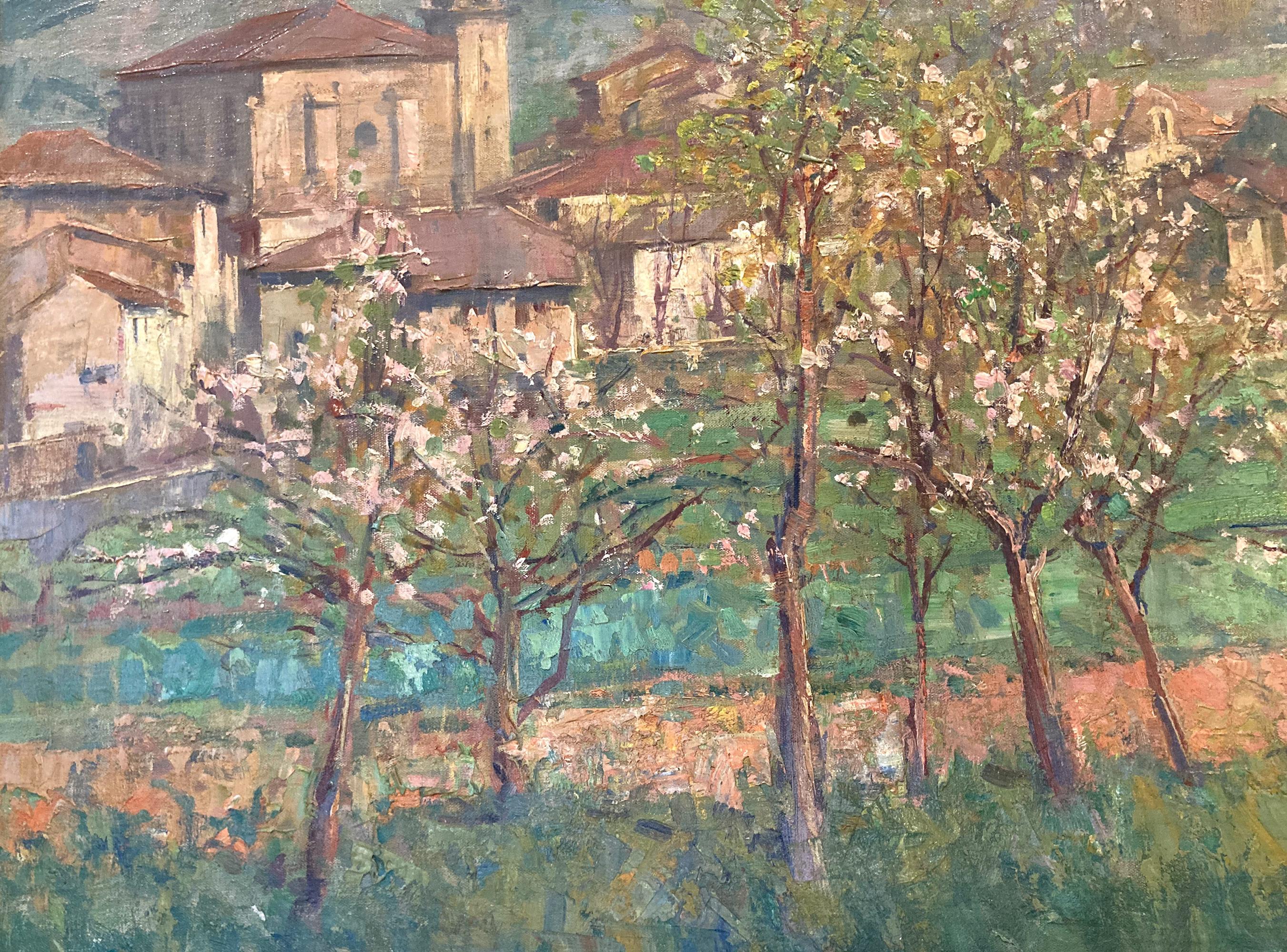 Peinture impressionniste à l'huile sur toile 