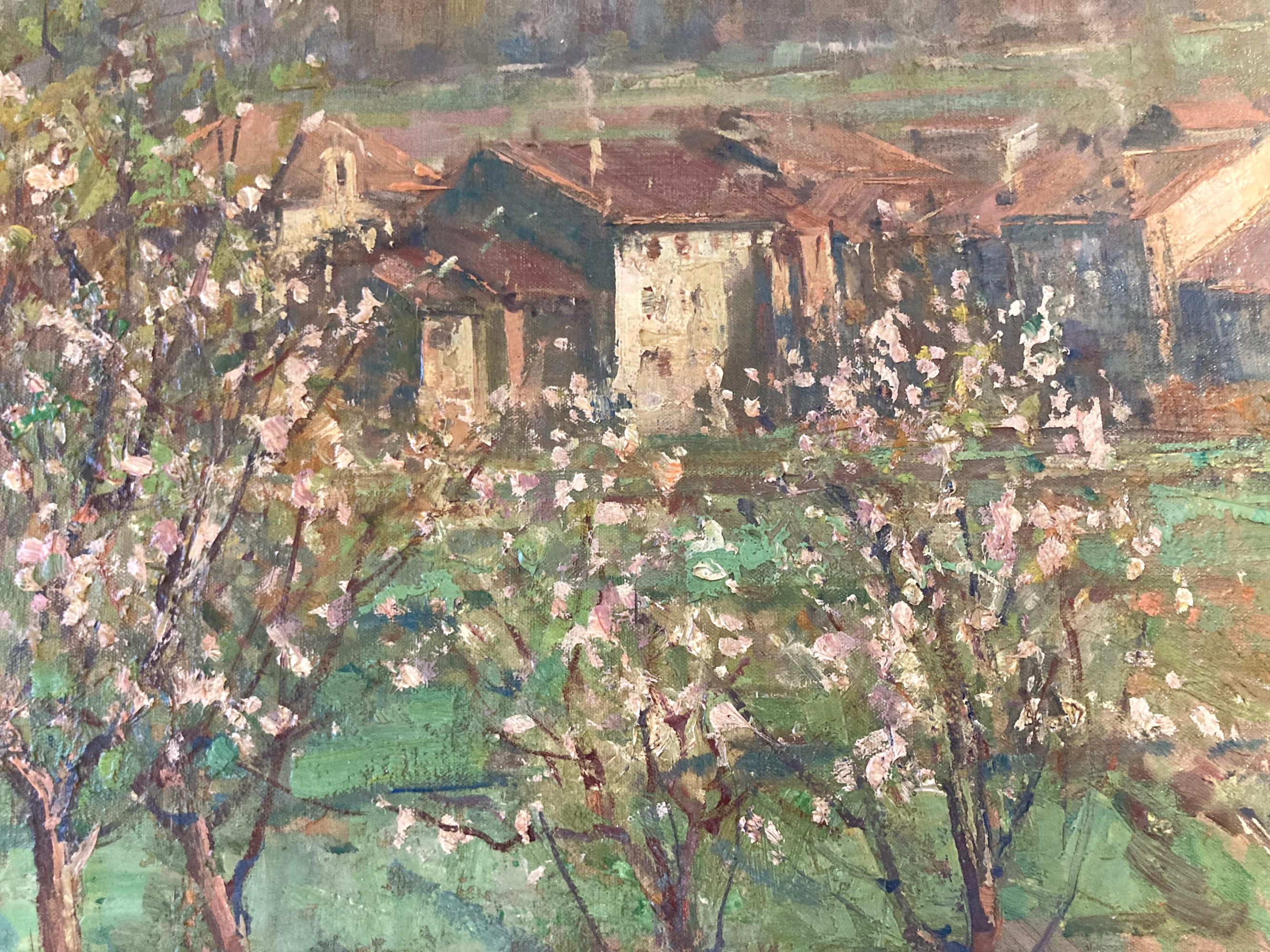 Peinture impressionniste à l'huile sur toile 