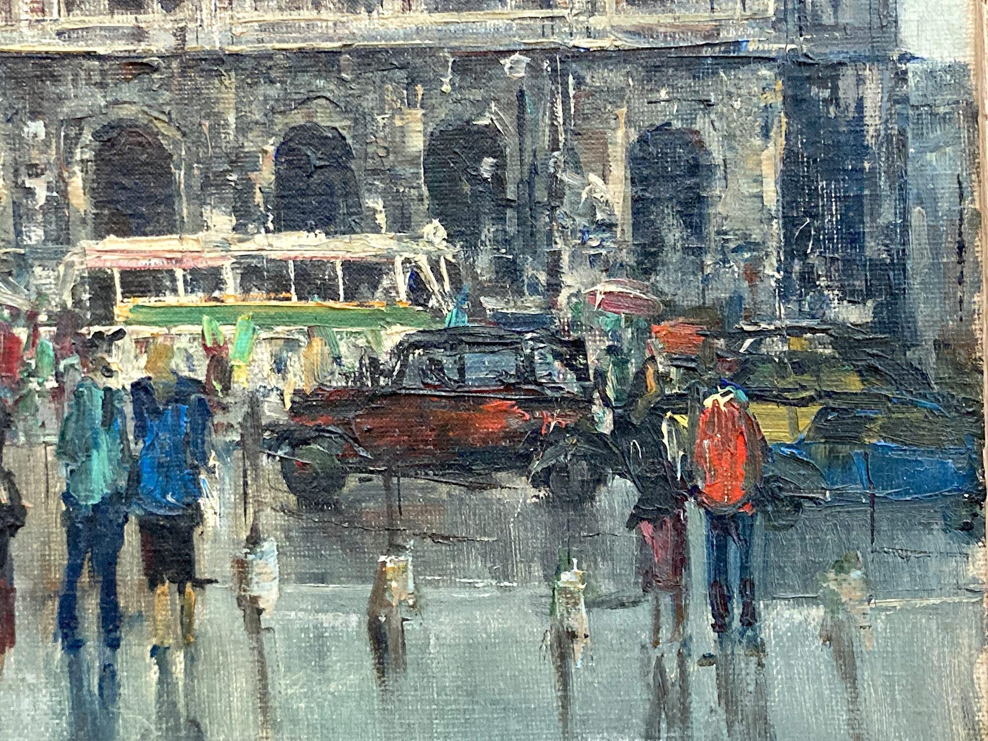 Peinture à l'huile sur toile « Palais Garnier » - Scène de rue parisienne post-impressionniste 6