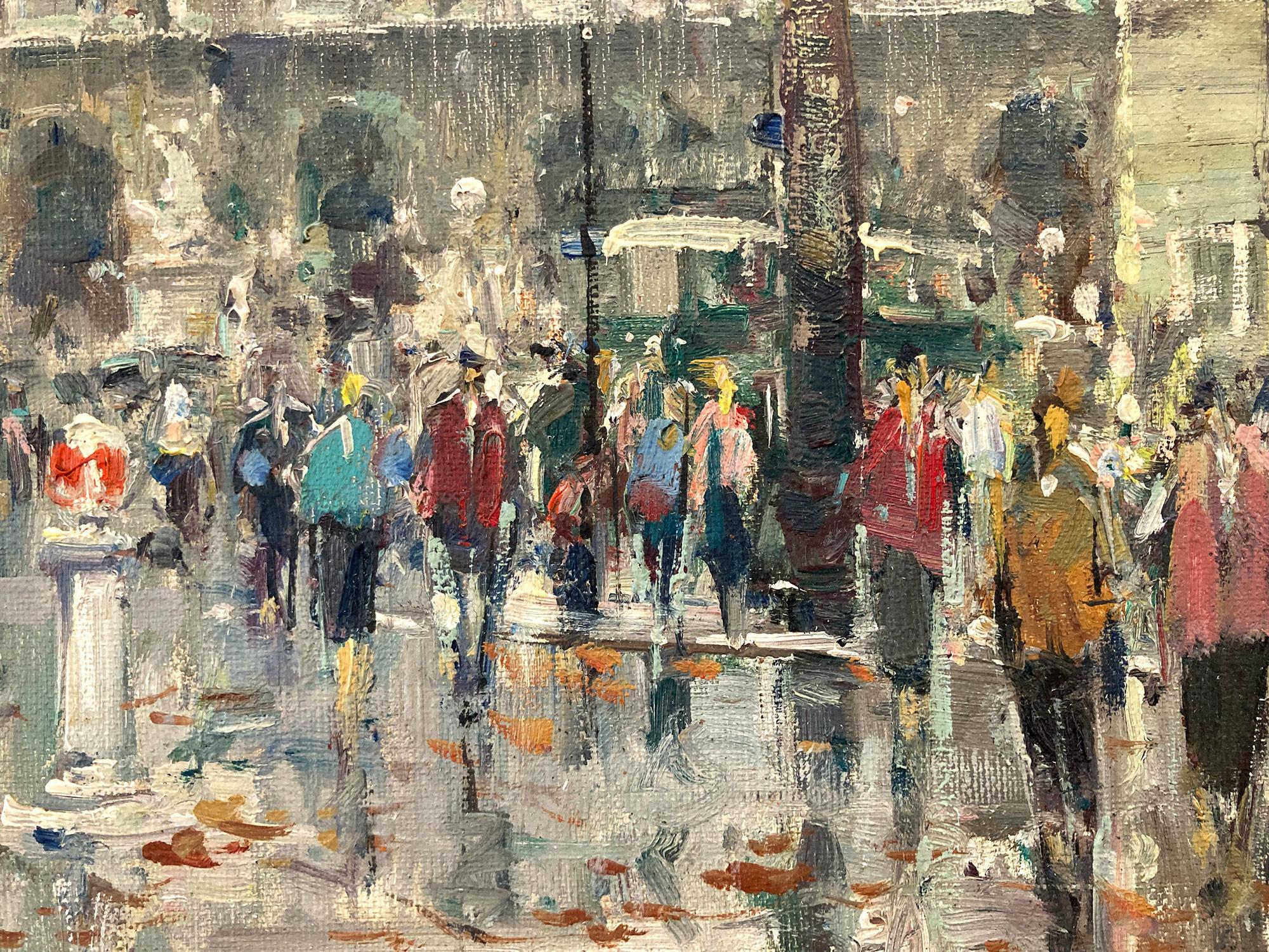 oil painting paris street scene