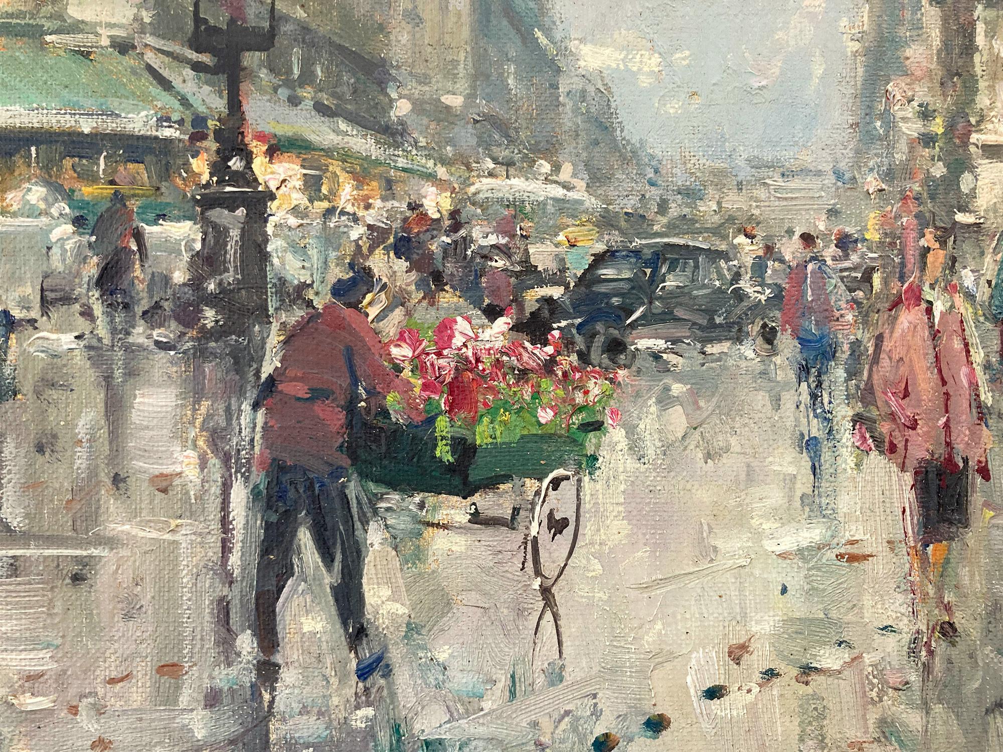 paris street scene oil painting