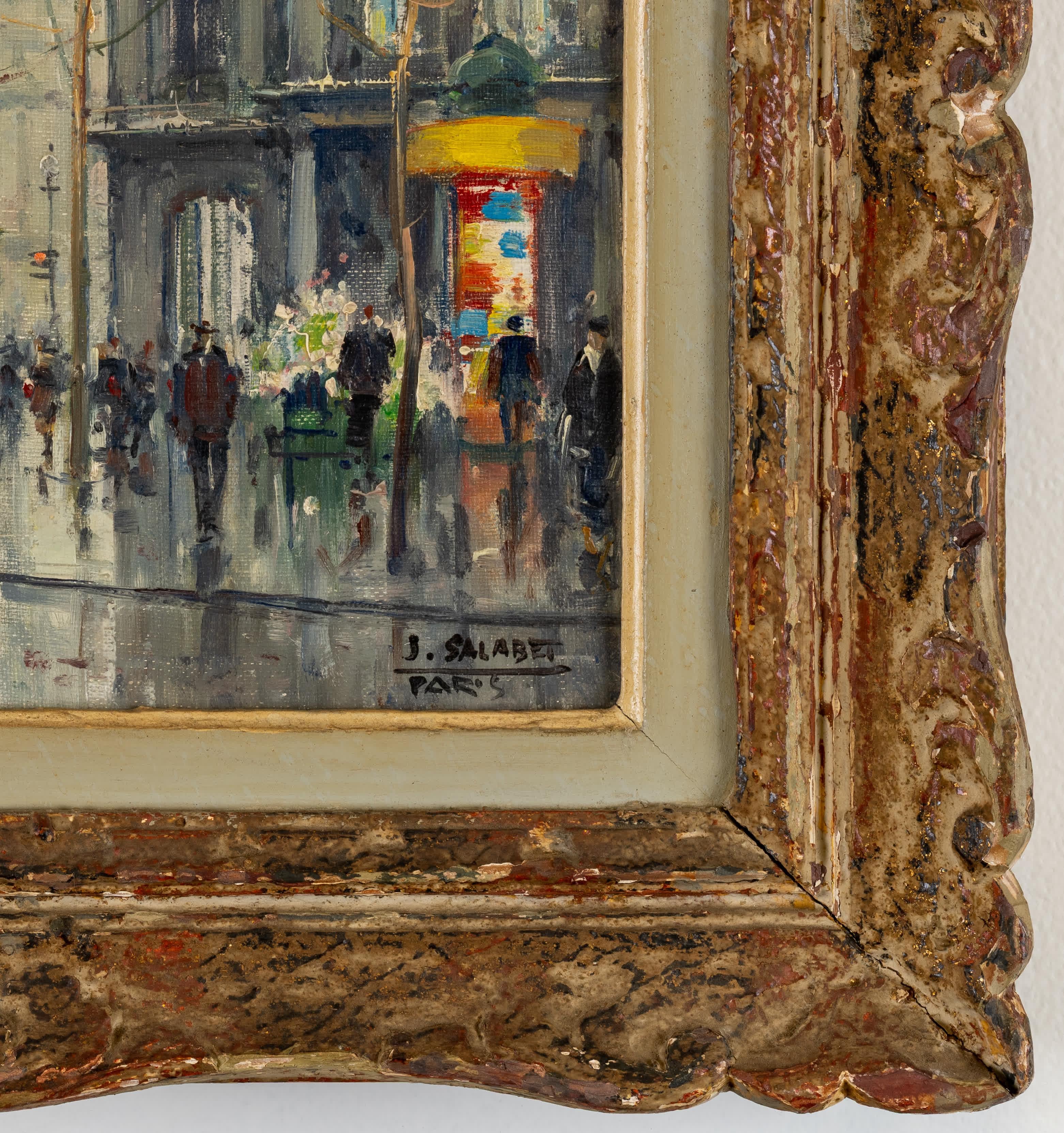 Rainy Street in Winter For Sale 1
