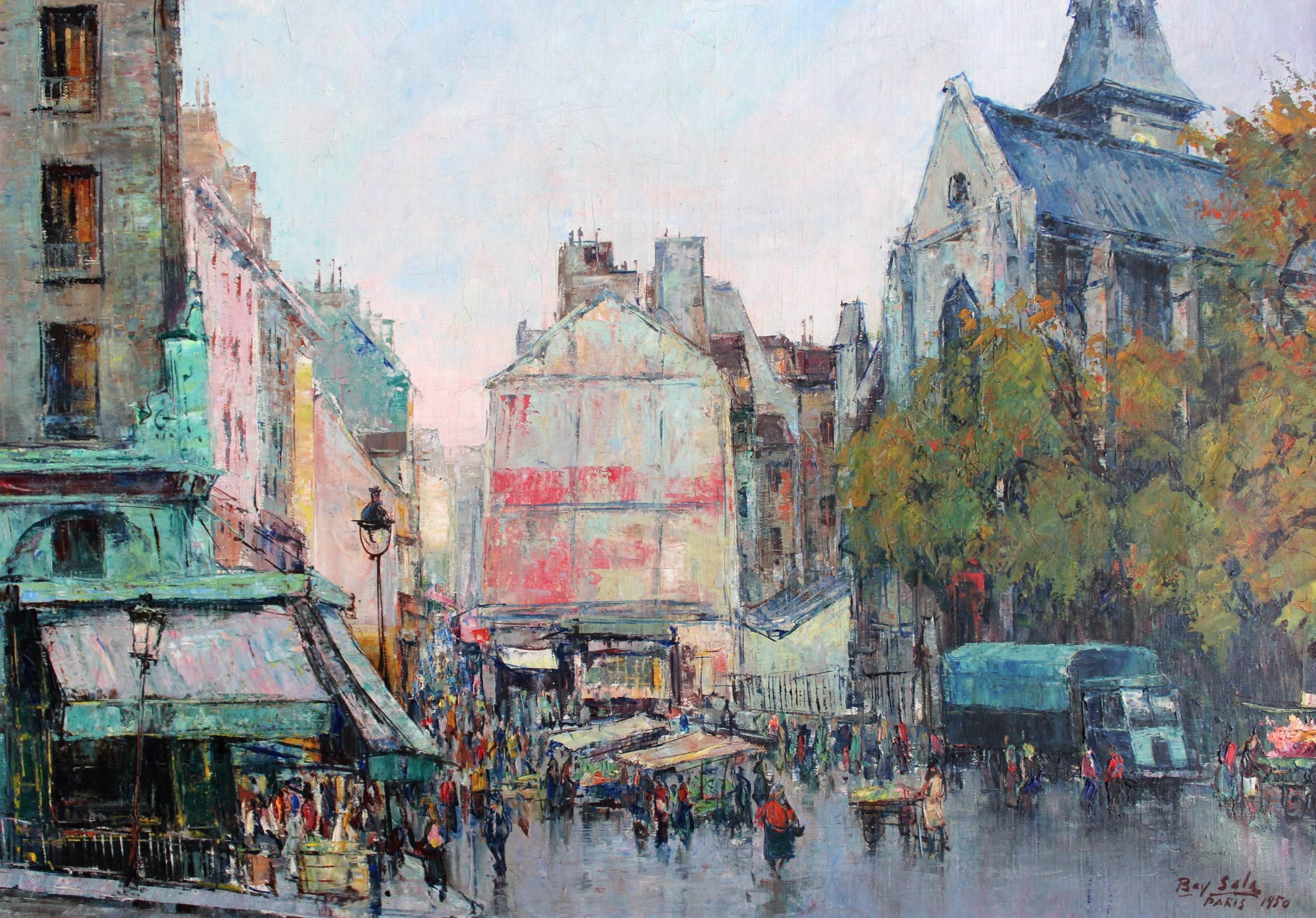 Heiliger Medard – Painting von Jean Salabet