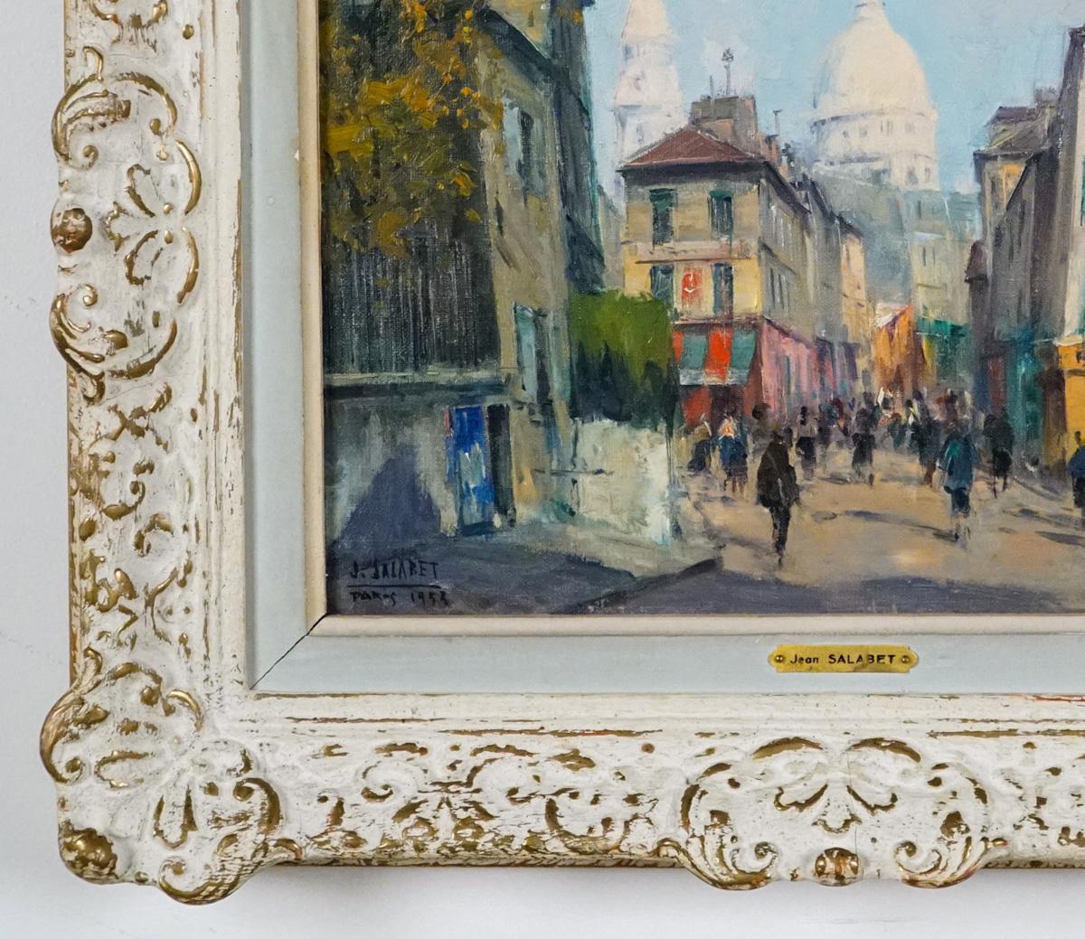 VUE DU SACRE COEUR - MONTMARTRE, PARIS - Post-impressionnisme Painting par Jean Salabet