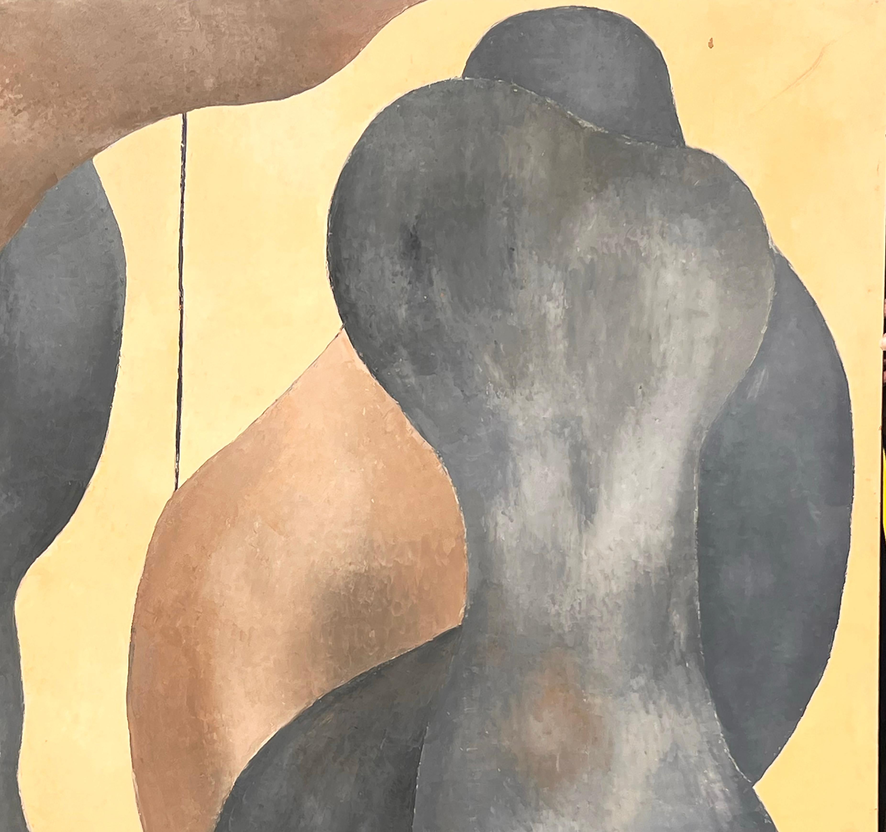 Ombre acrobatiche - Painting Neoespressionismo di Jean Sanglar