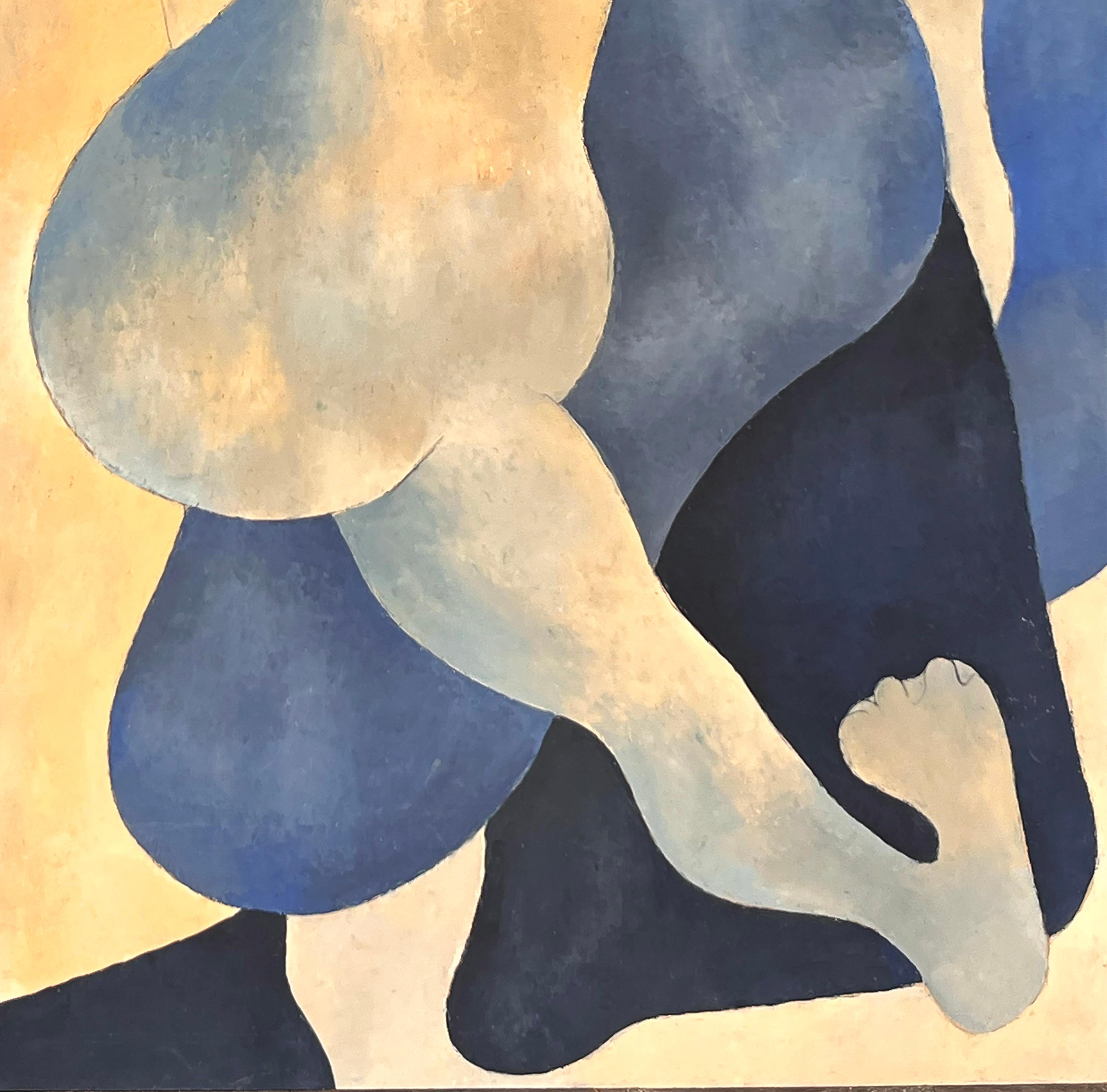 Cielo e sabbia - Painting di Jean Sanglar