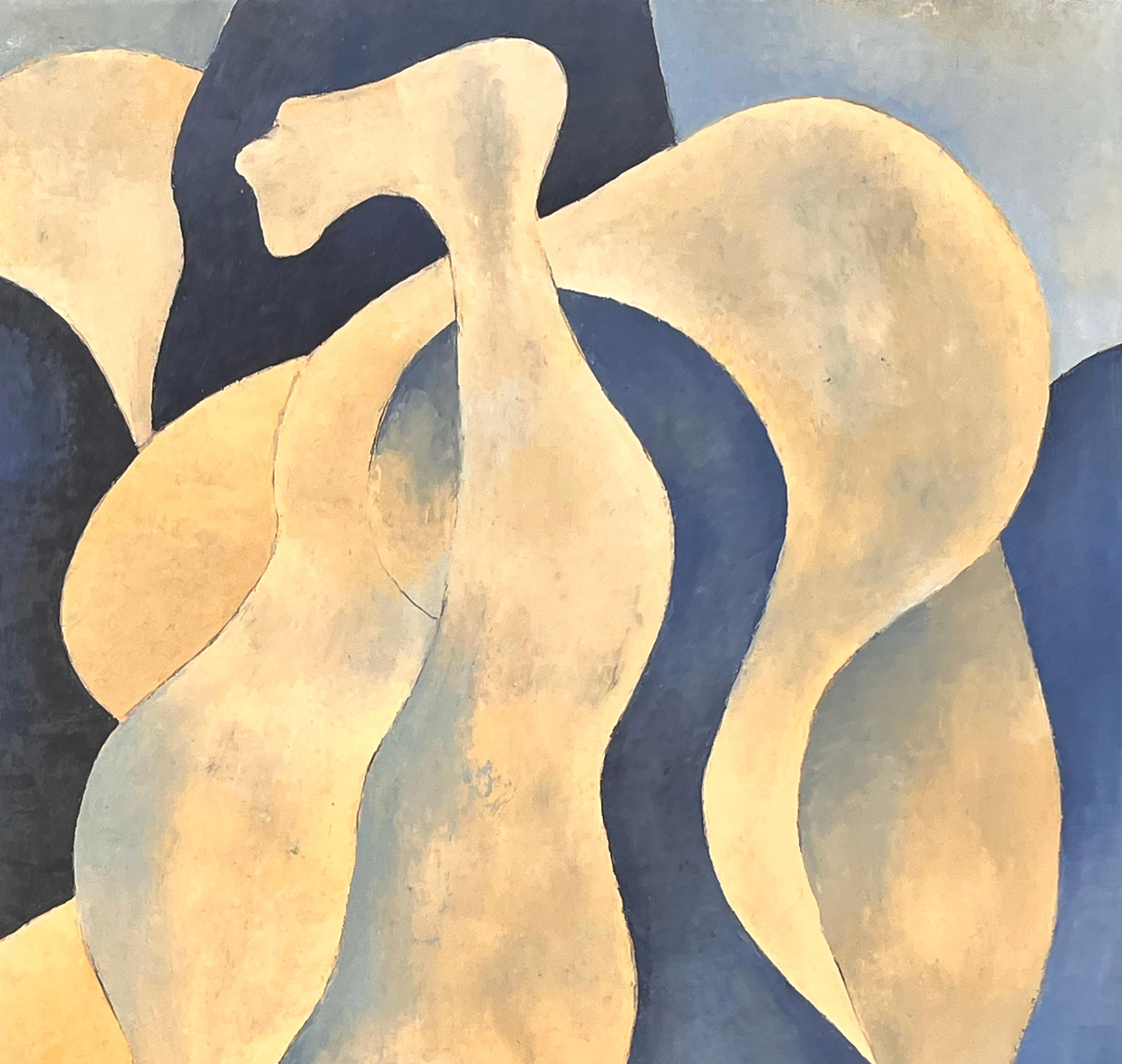 Cielo e sabbia - Painting Neoespressionismo di Jean Sanglar