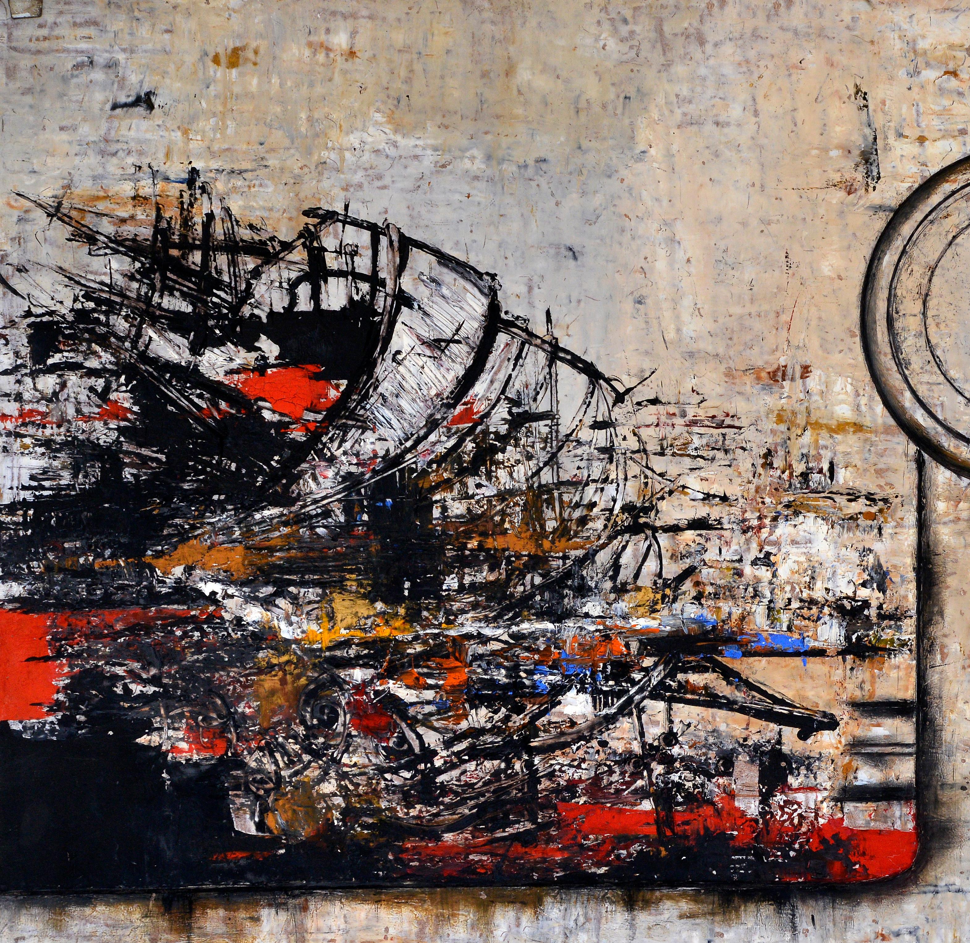 Industrielle - Painting de Jean Sanglar