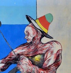 Tir à l'Arc Pintura en técnica mixta, neoexpresionista, finales del siglo XX