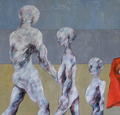 Untitled Mixed Media Painting, Neo-Expressionist, Late 20th Century