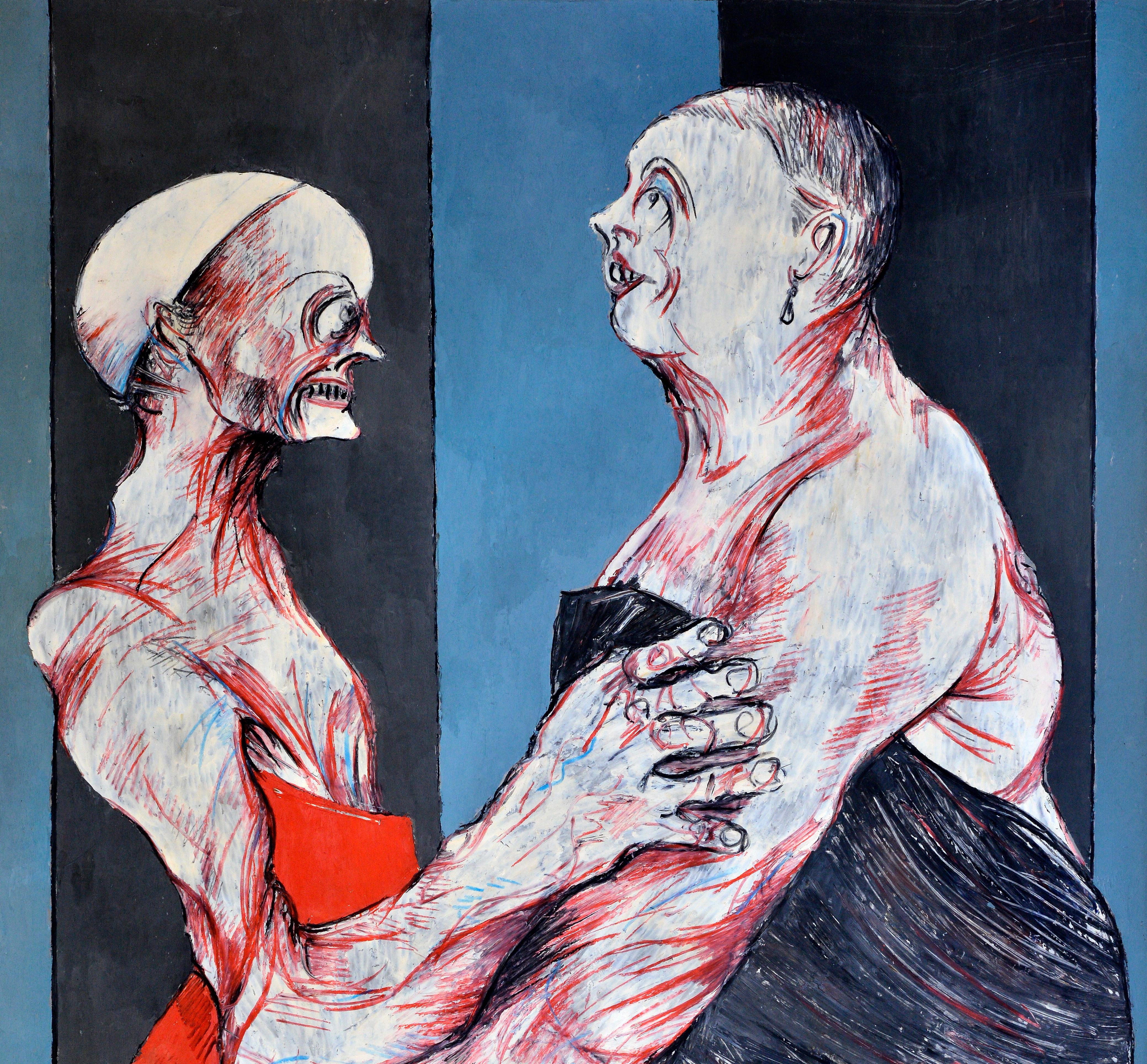 La propuesta - Painting Neoexpresionista de Jean Sanglar