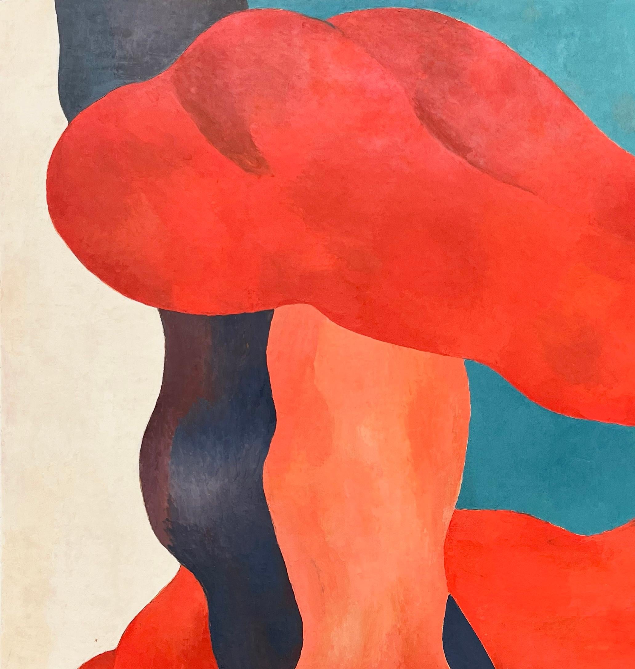 Upside-Down II (Rot), Landscape Painting, von Jean Sanglar