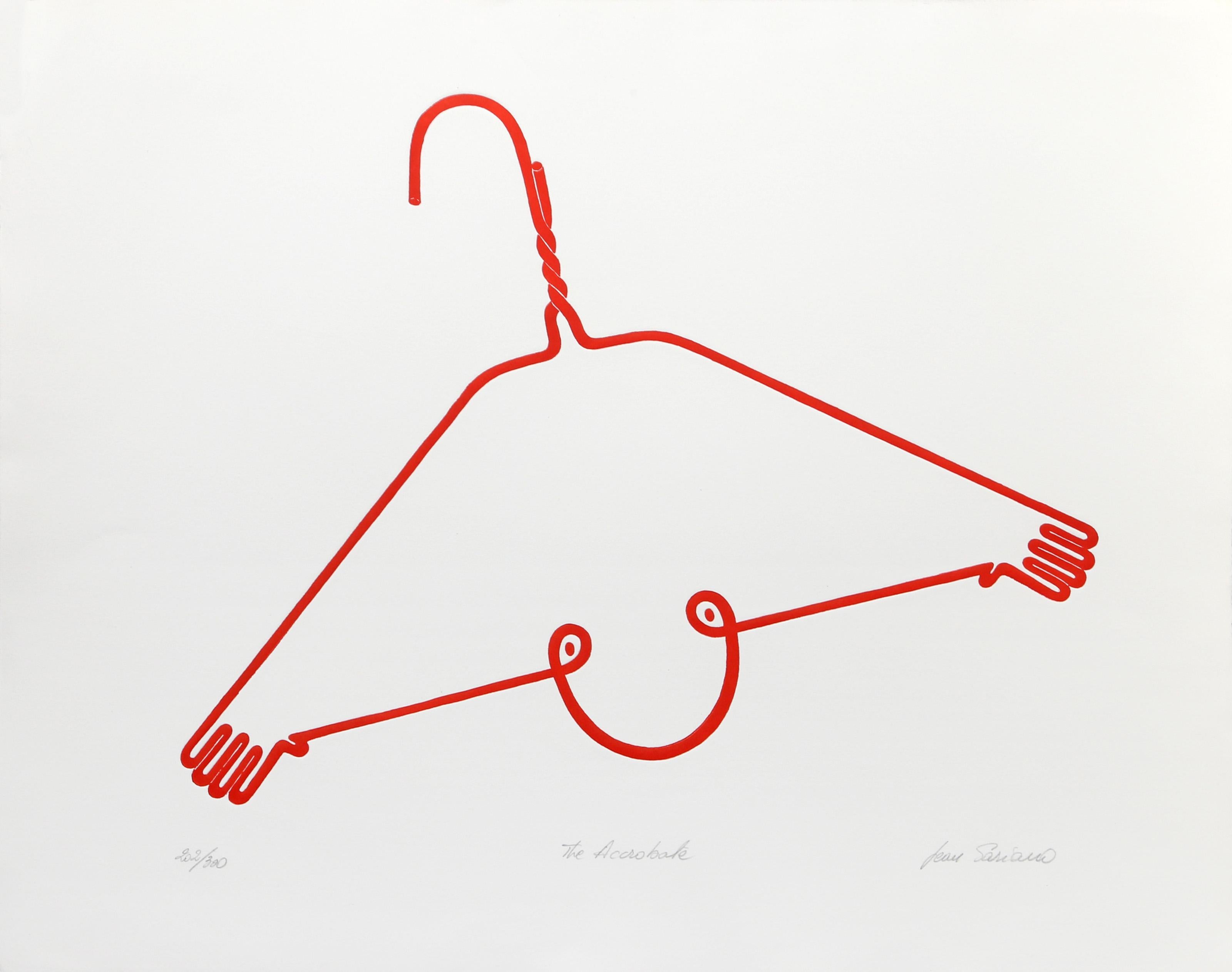 Jean Sariano, Algerian/American (1943 - ) - Acrobate, Year:  1979, Medium:  Intaglio Etching, signed and numbered in pencil, Edition:  300, Size:  23 x 27 in. (58.42 x 68.58 cm)
