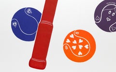 Crazy Eight (Tennis), gravure en taille-douce Pop Art de Jean Sariano