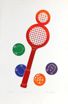 Crazy Eight (Tennis), gravure en taille-douce Pop Art