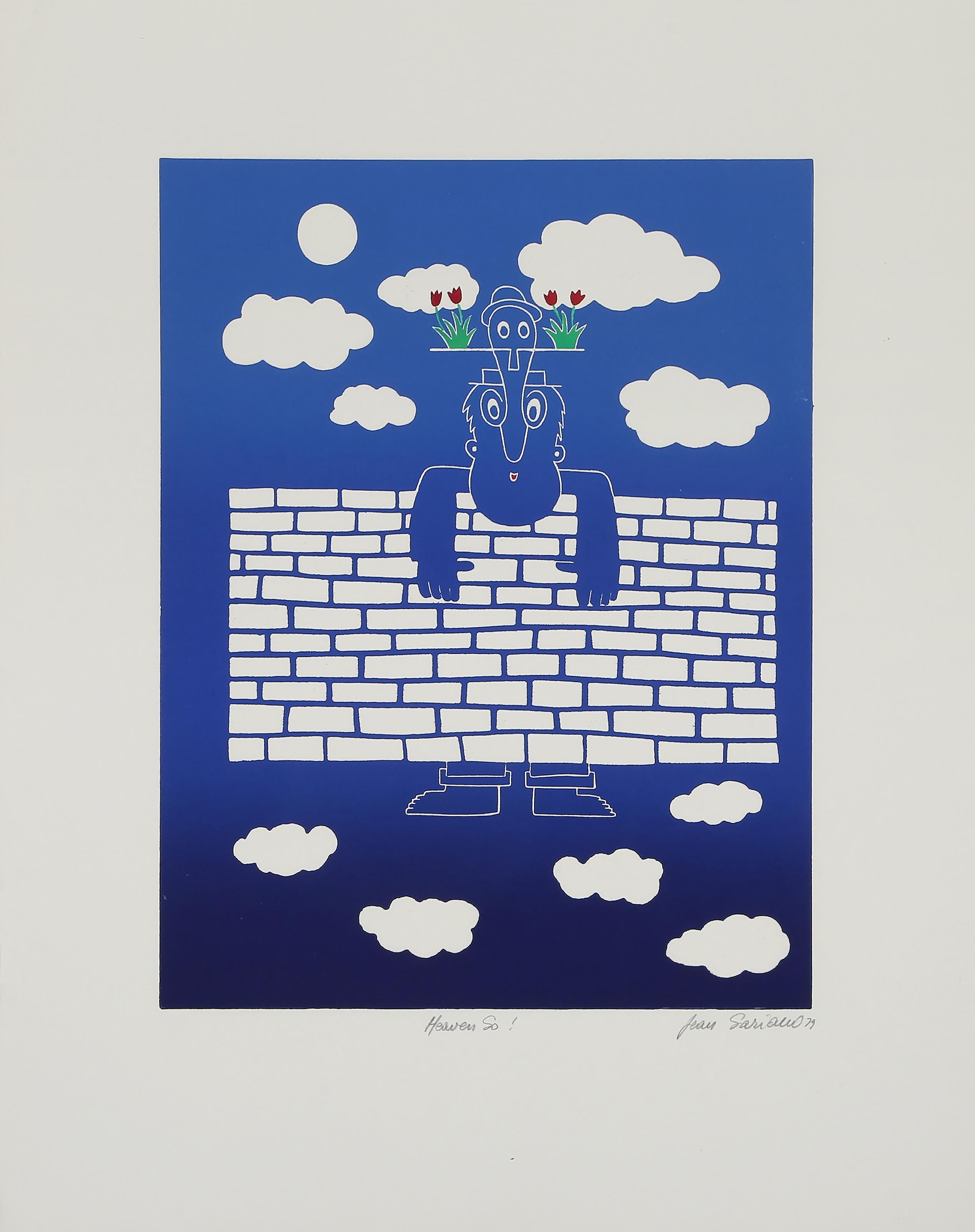 Heaven go!, Pop Art Intaglio Aquatint Etching by Jean Sariano For Sale 1